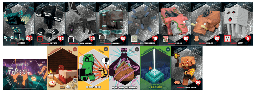 Produktbild Panini - Minecraft Challenges Trading Cards Flow Pack 2 von 2