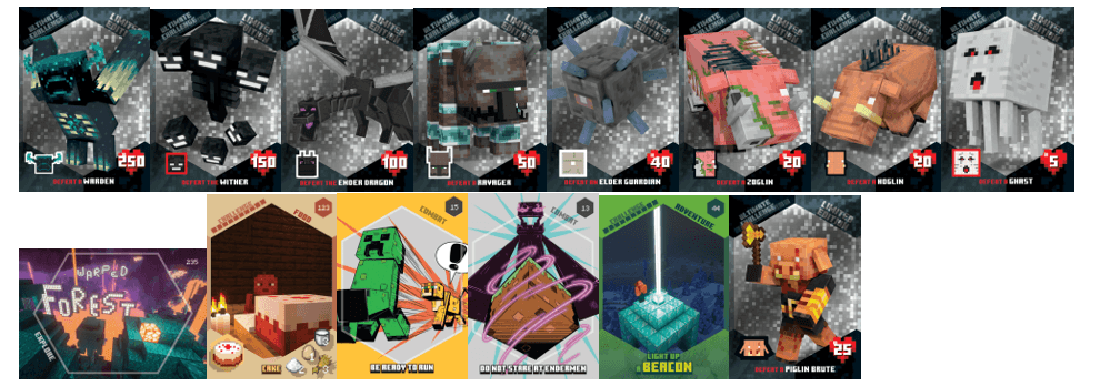 Produktbild Panini - Minecraft Challenges Trading Cards Fat Pack 2 von 2