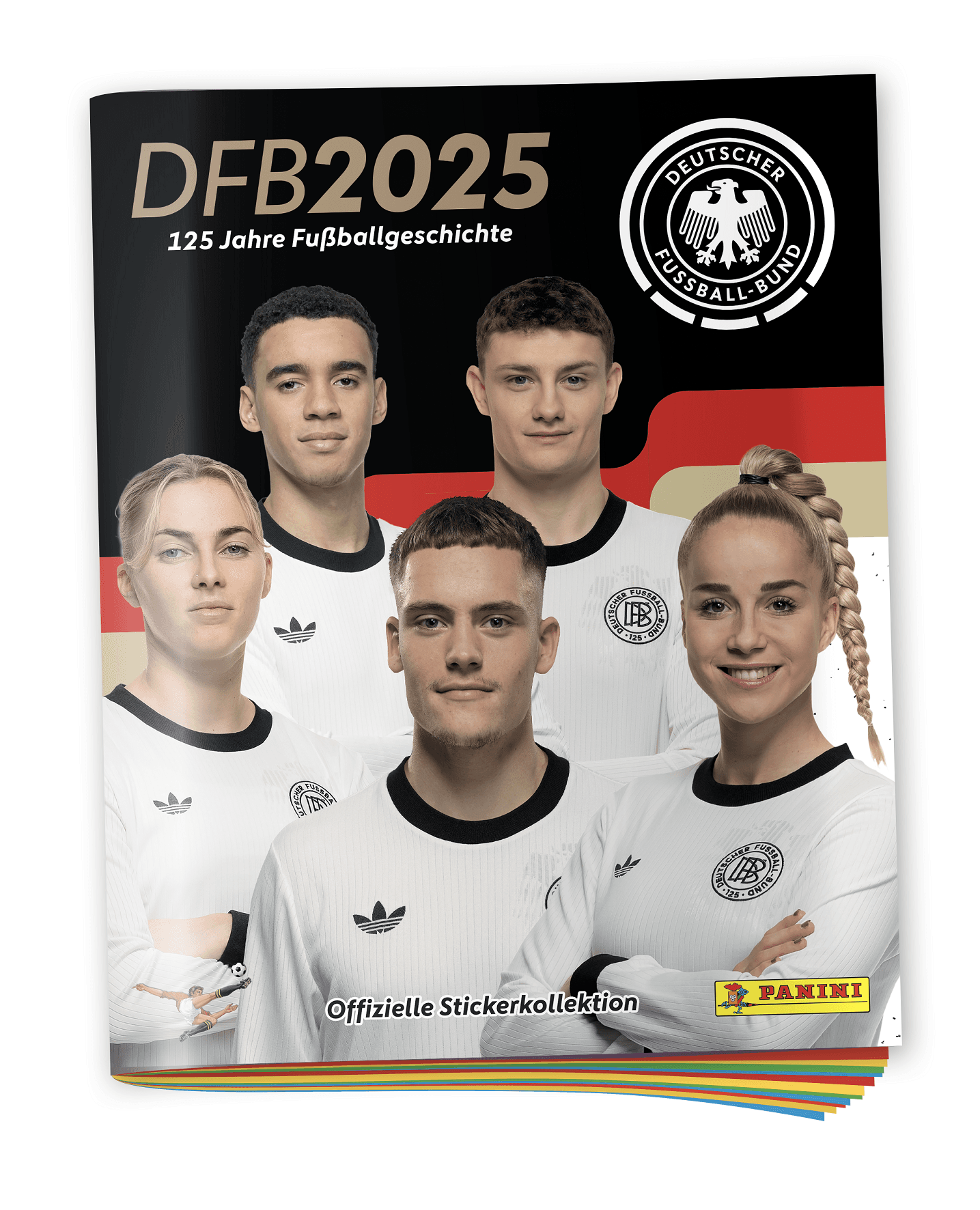 Produktbild Panini - 125 Jahre DFB 2025 Starter Set mit Album, 5 Tüten und Legends Sticker 2 von 4