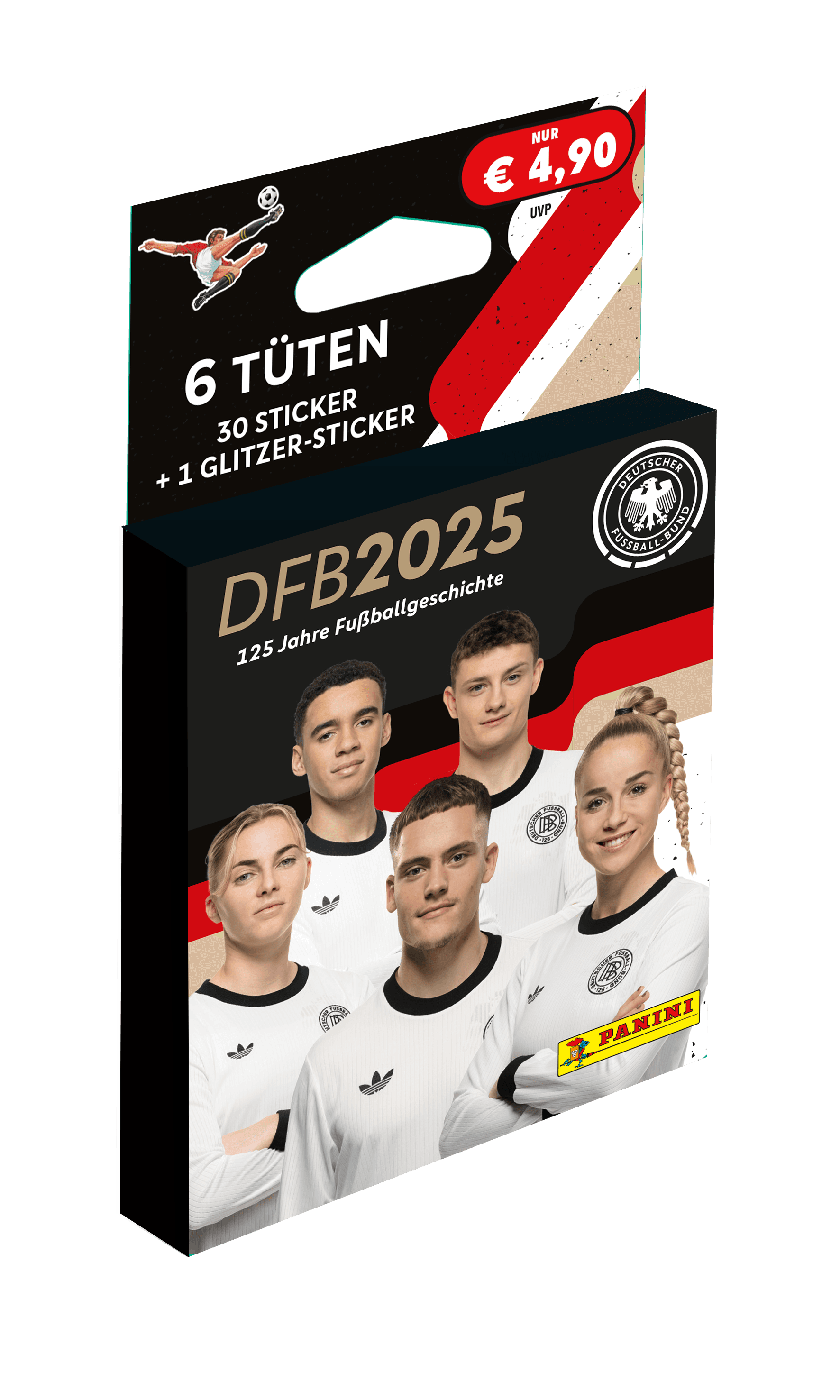 Panini - 125 Jahre DFB 2025 Eco-Blister 10 Tüten + Special