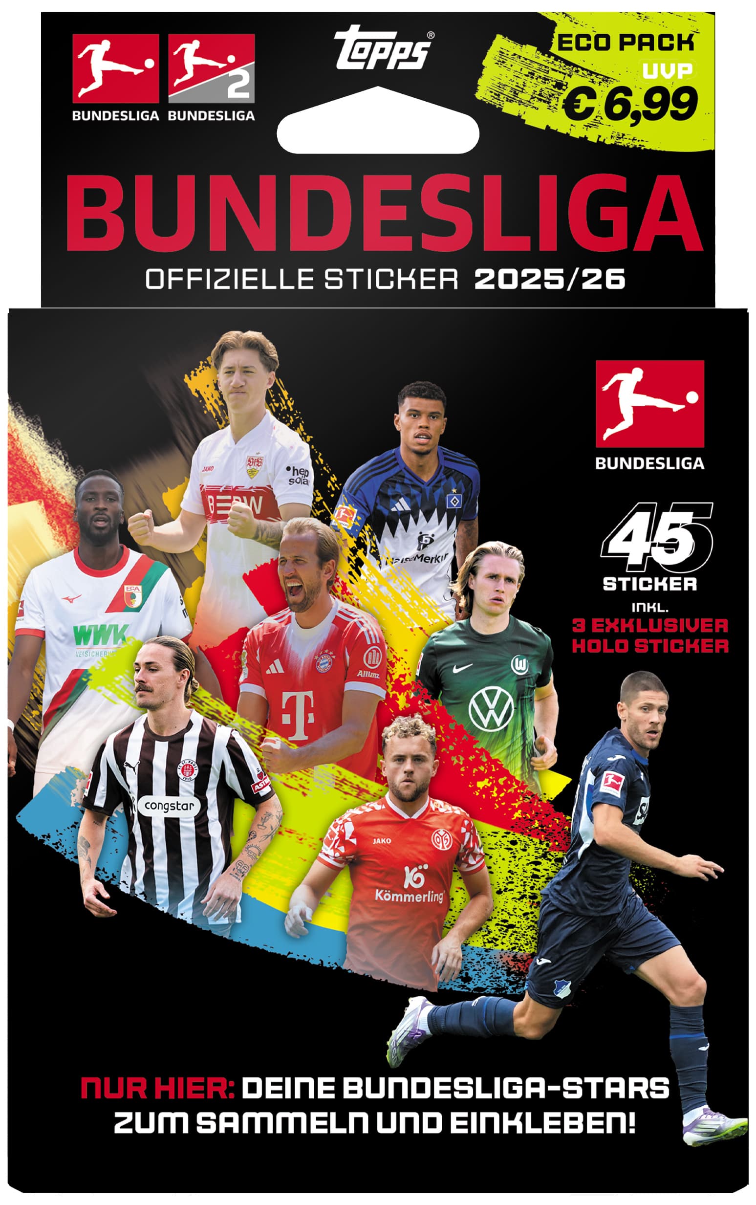 Topps Bundesliga Sticker 2024/2025 Eco Pack