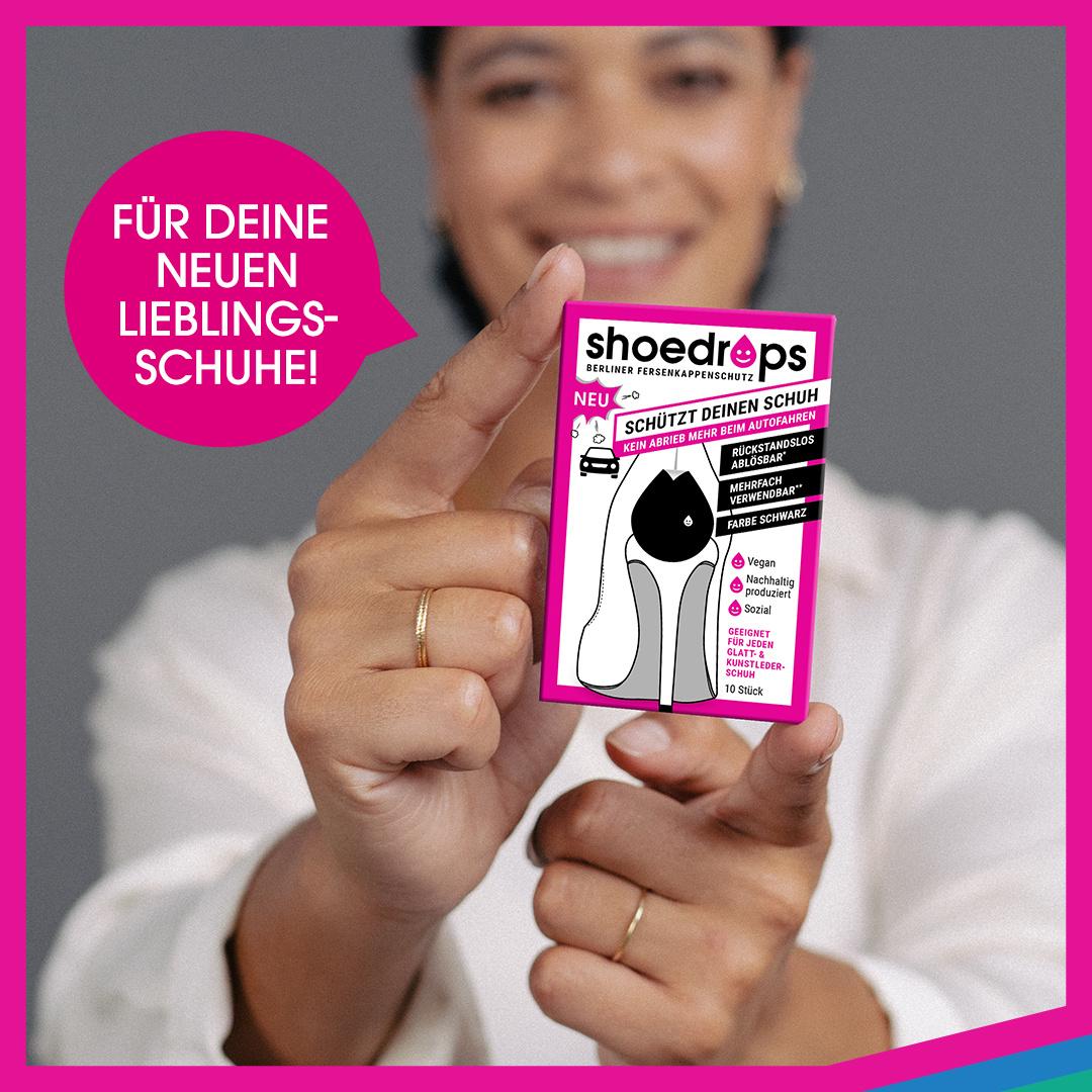 Produktbild Shoedrops Fersenkappenschutz schwarz 3 von 7