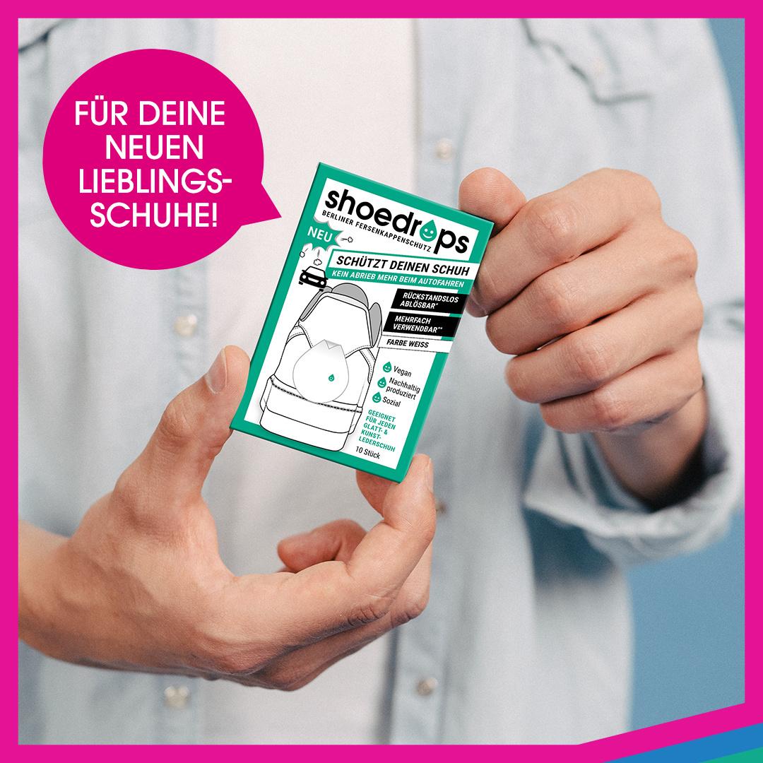 Produktbild Shoedrops Fersenkappenschutz weiß 3 von 7