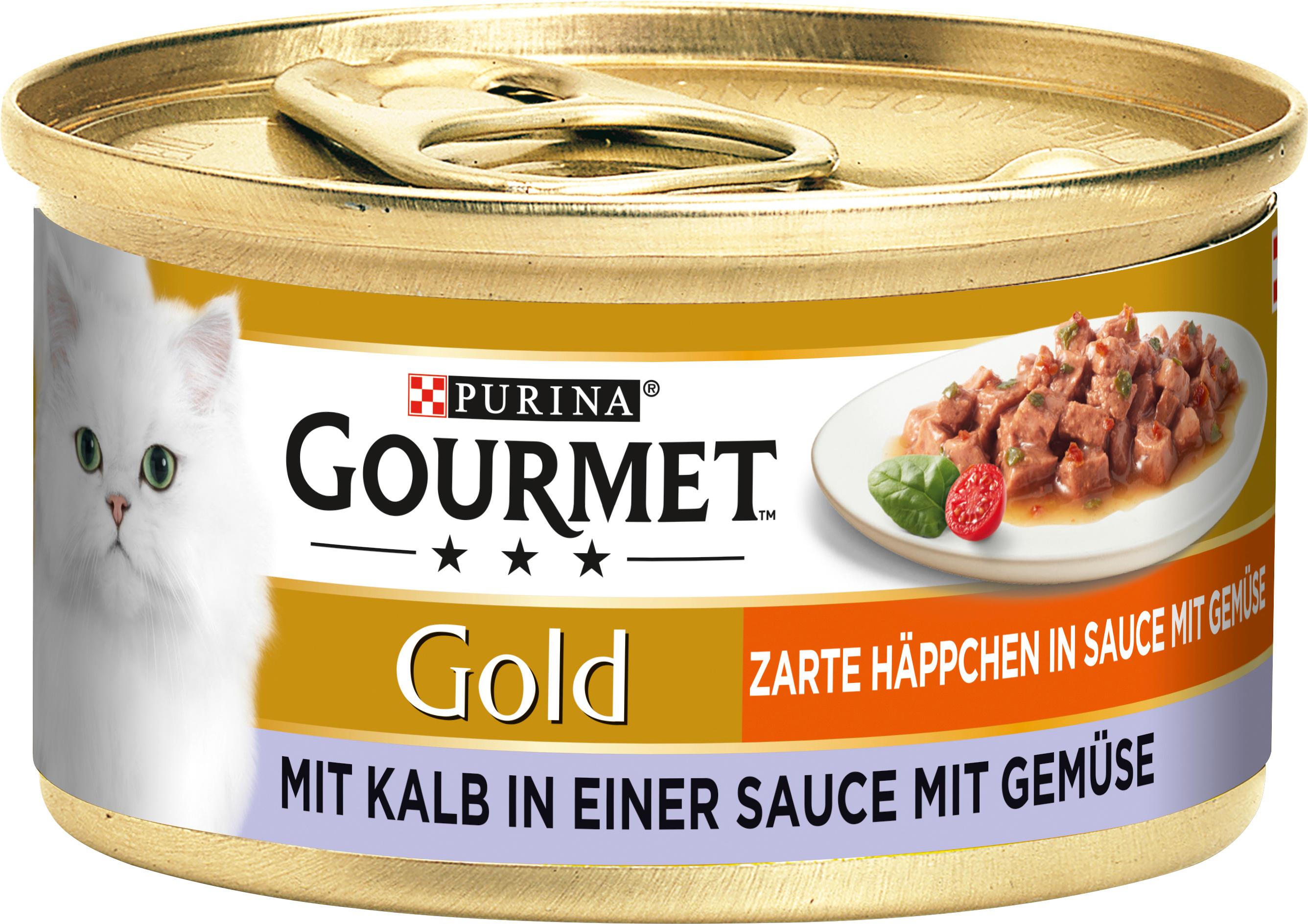 PURINA GOURMET Gold Zarte Häppchen mit Kalb&Gemüse