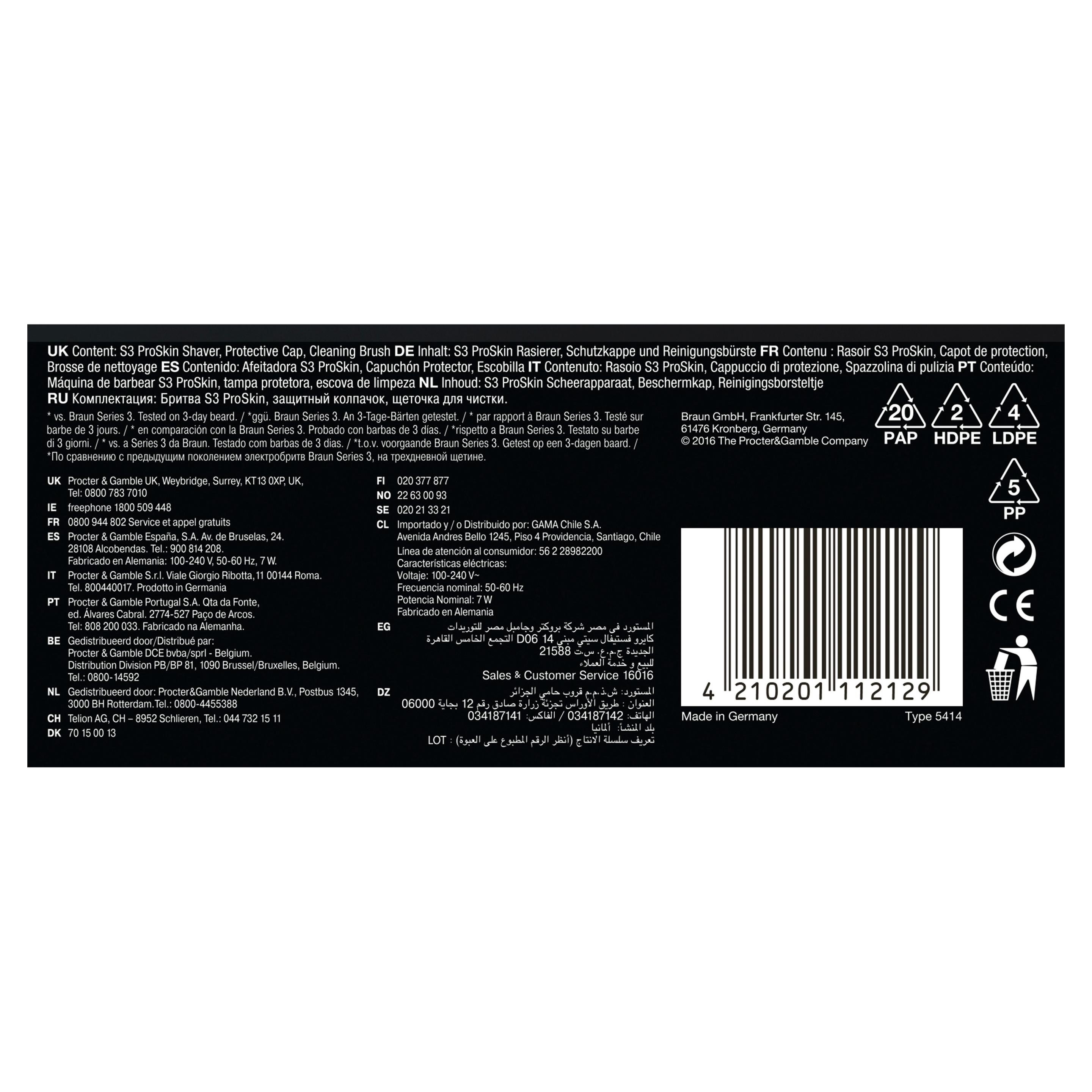 Produktbild BRAUN Rasierer Series 3 ProSkin-3010s Wet&Dry 3 von 6