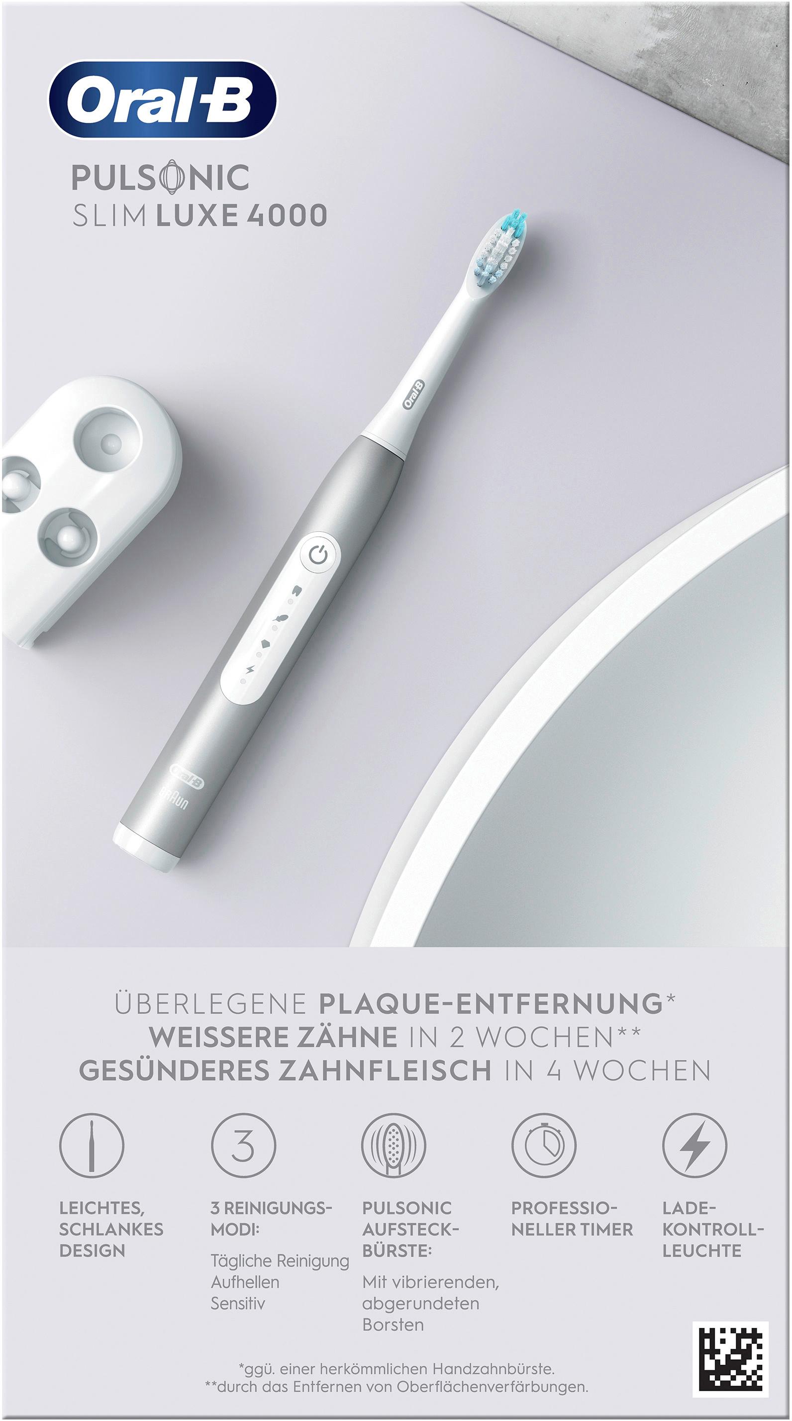 Produktbild Oral-B Elektrische Zahnbürste Pulsonic Slim Luxe 4000 Platinum 1ST 2 von 10
