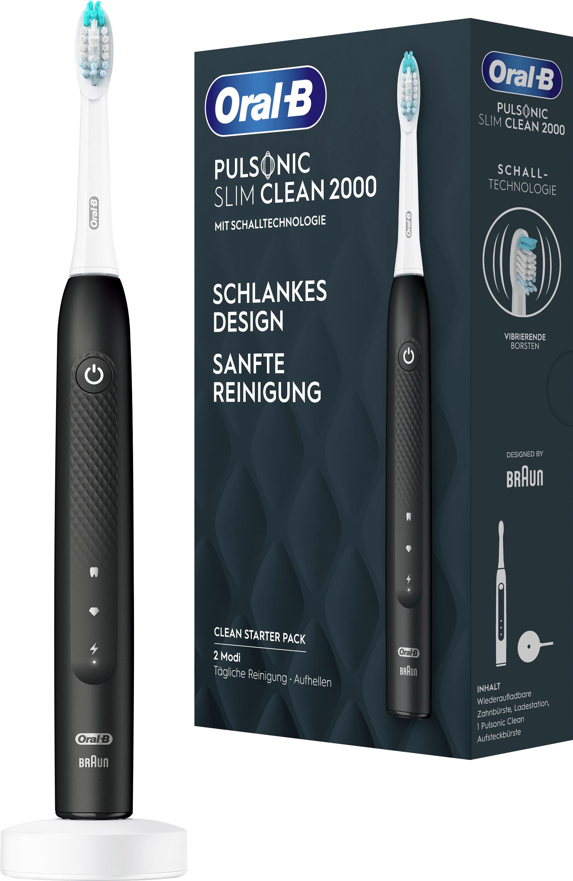 Produktbild Oral-B Elektrische Zahnbürste Pulsonic Slim Clean 2000 Schwarz 4 von 10