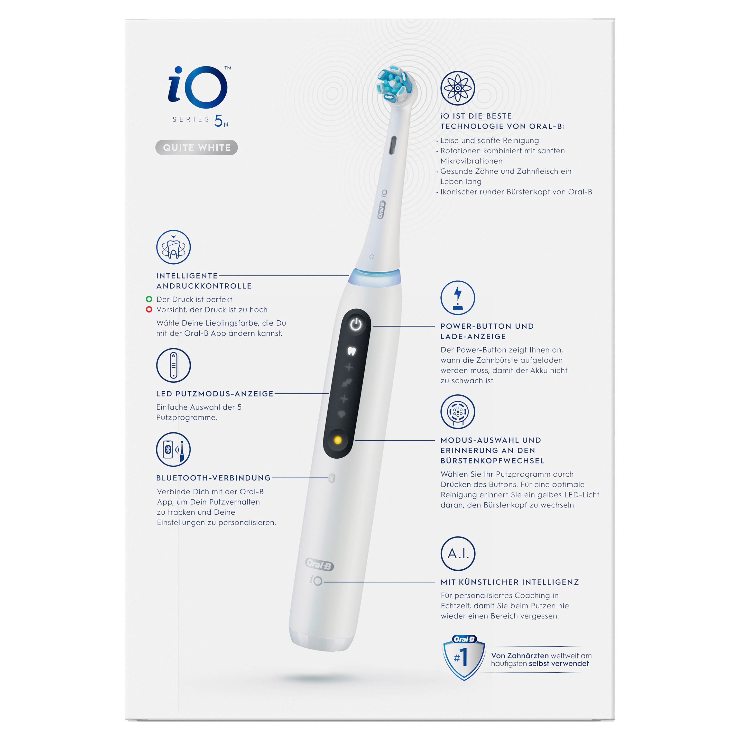 Produktbild Oral-B Elektrische Zahnbürste iO Series 5 Quite White 2 von 15