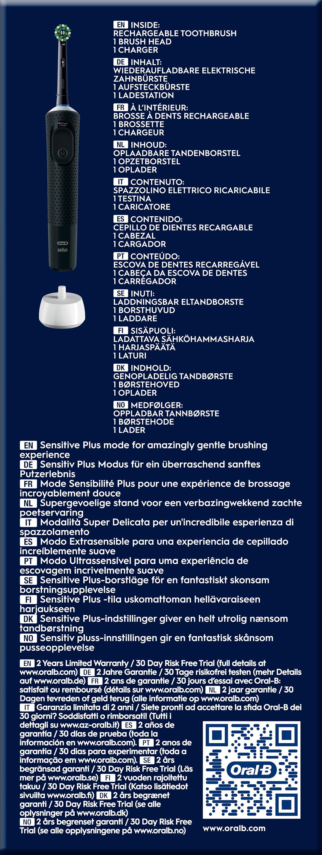 Produktbild Oral-B Elektrische Zahnbürste Vitality Pro D103 Hangable Box Black 12 von 15