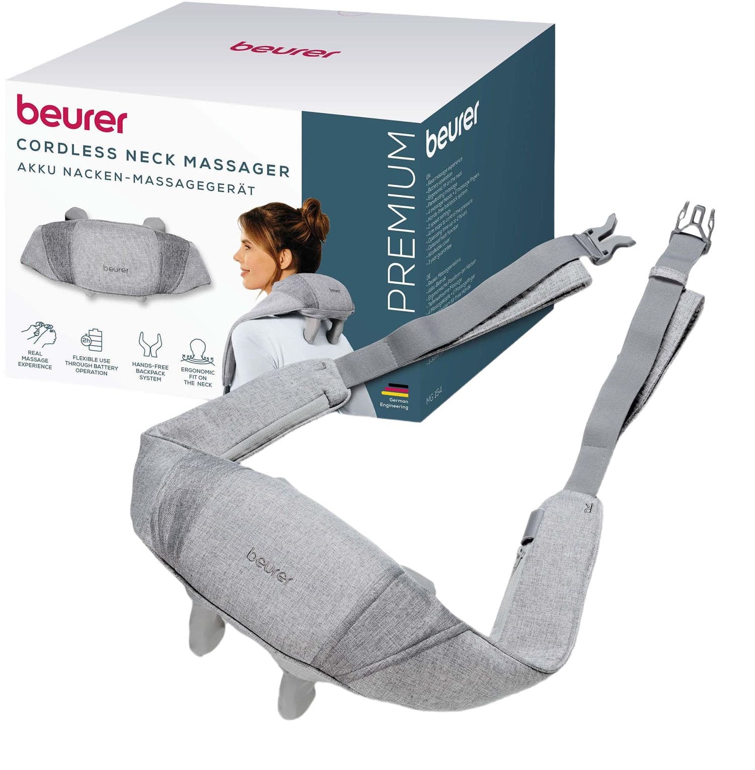 beurer Akku Nacken-Massagegerät MG 154
