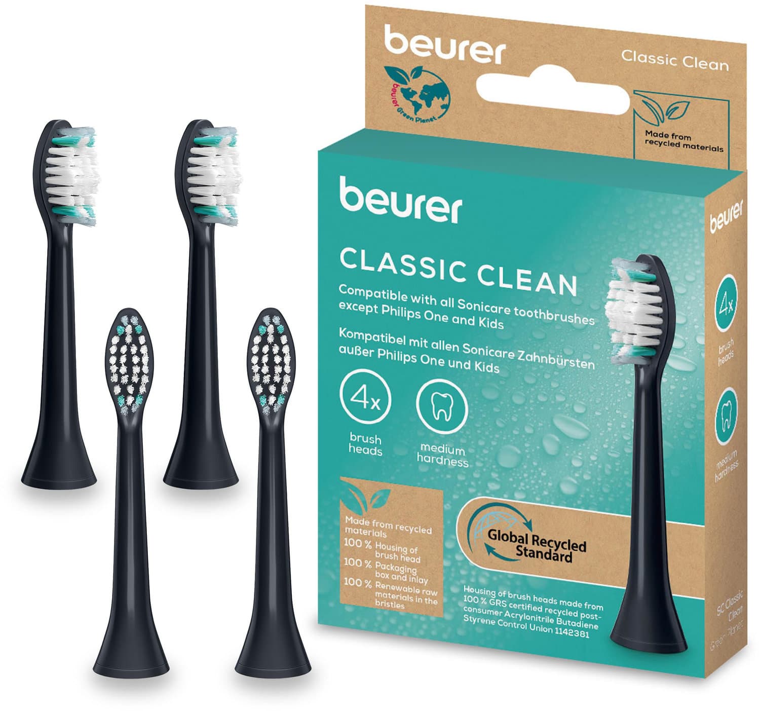 beurer Aufsteckbürsten Classic Clean