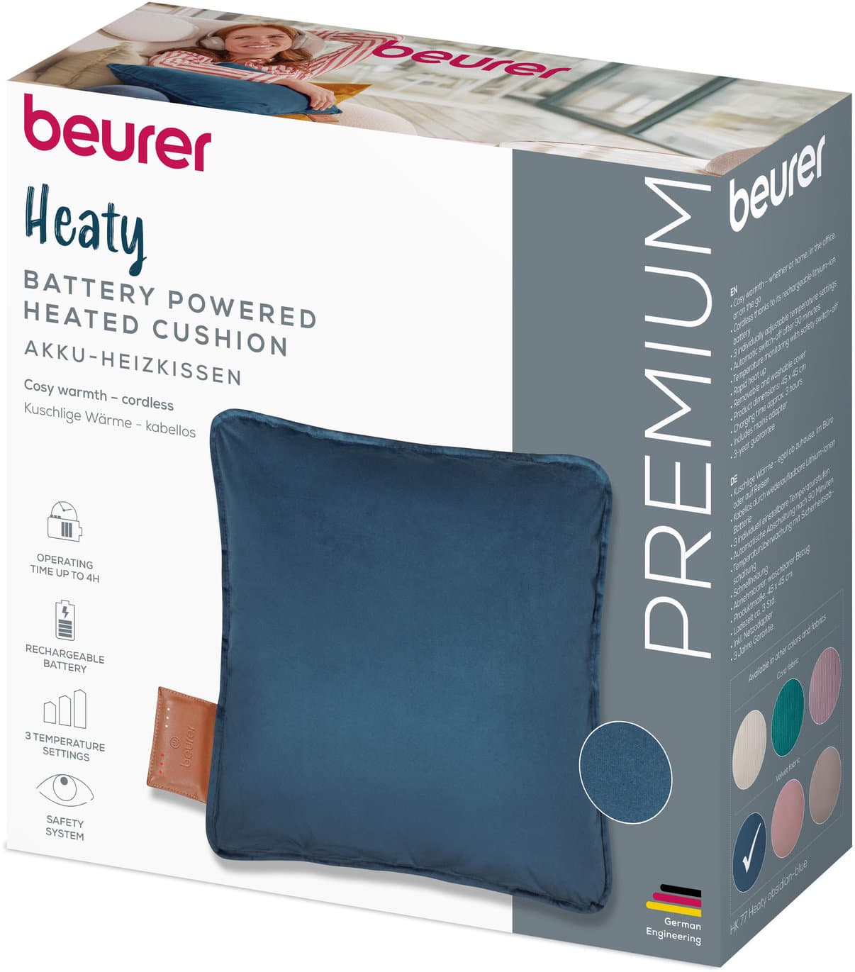 beurer Premium Akku-Heizkissen HK 77 Heaty