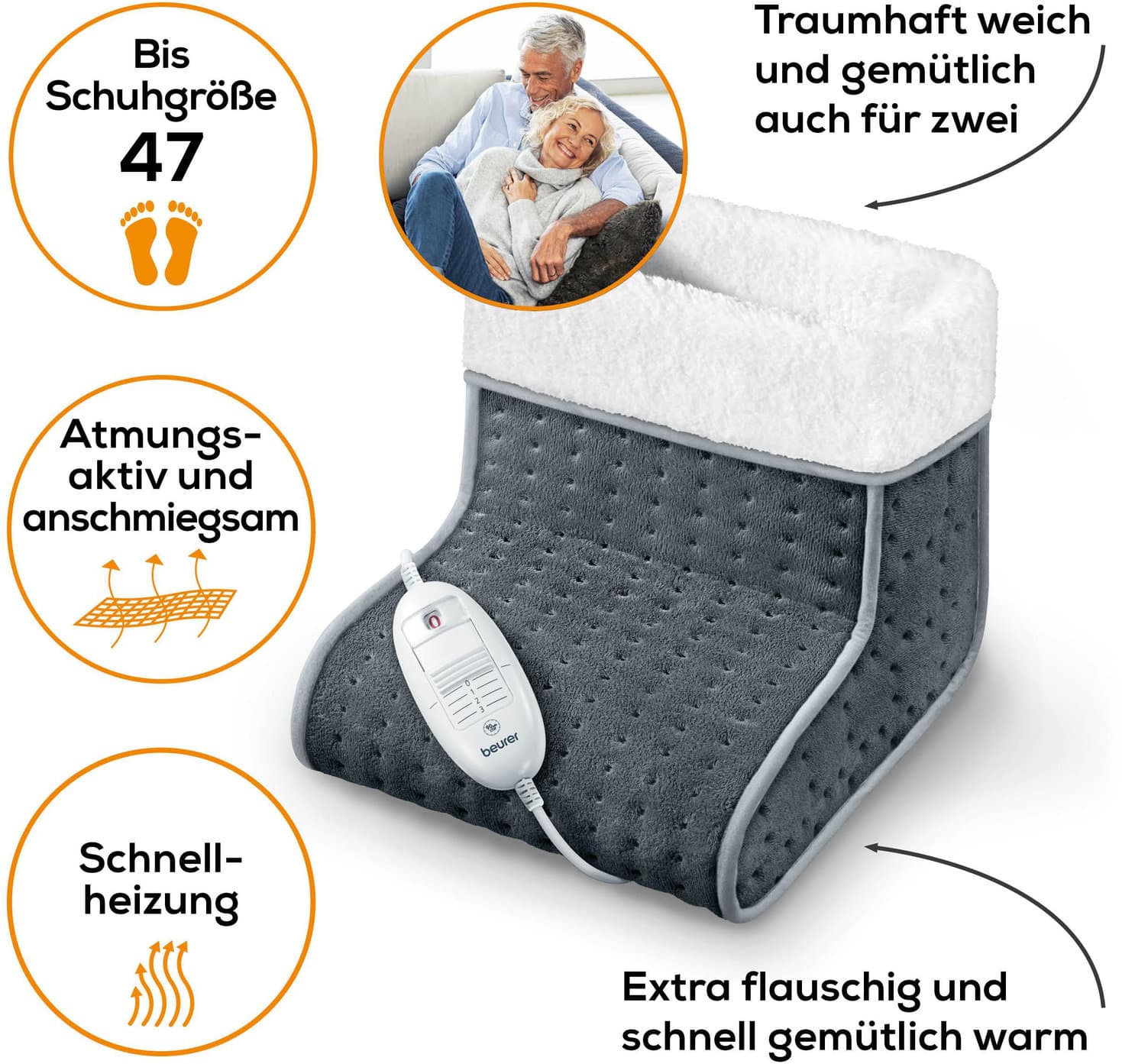 beurer Wellbeing Fußwärmer FW20 Cosy