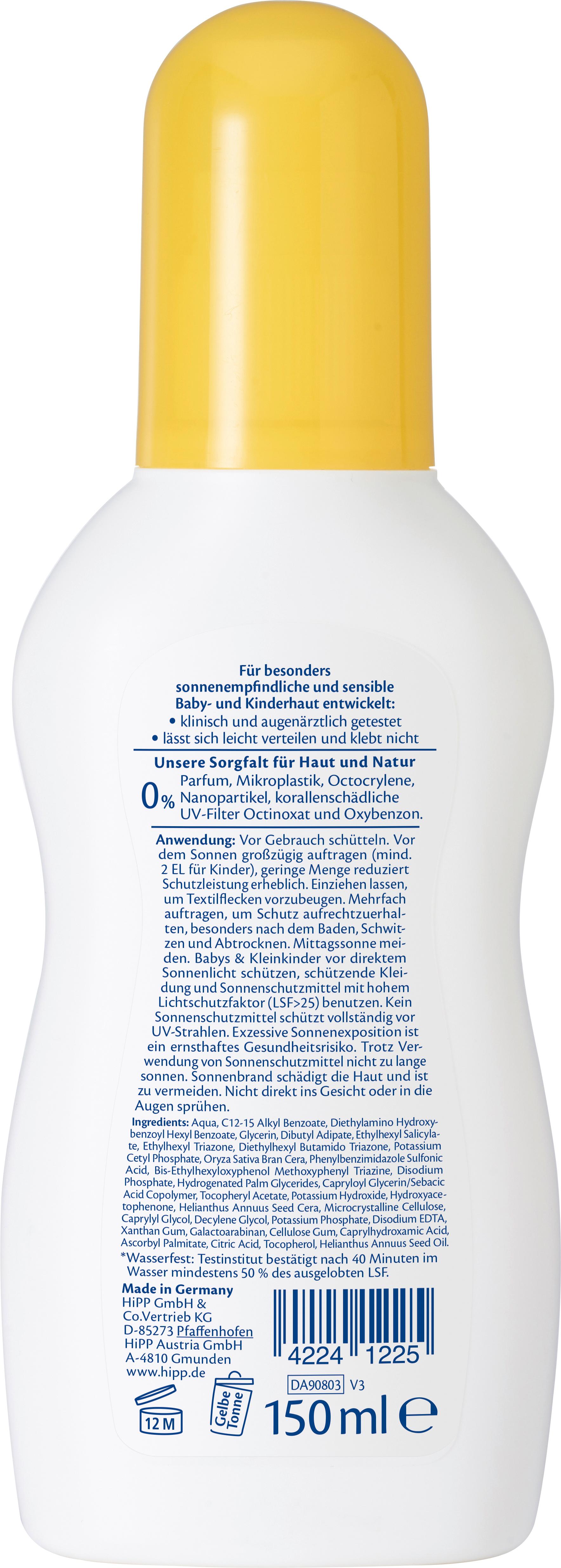 Produktbild HiPP Babysanft Sonne Sonnenspray, LSF 50+ 2 von 2