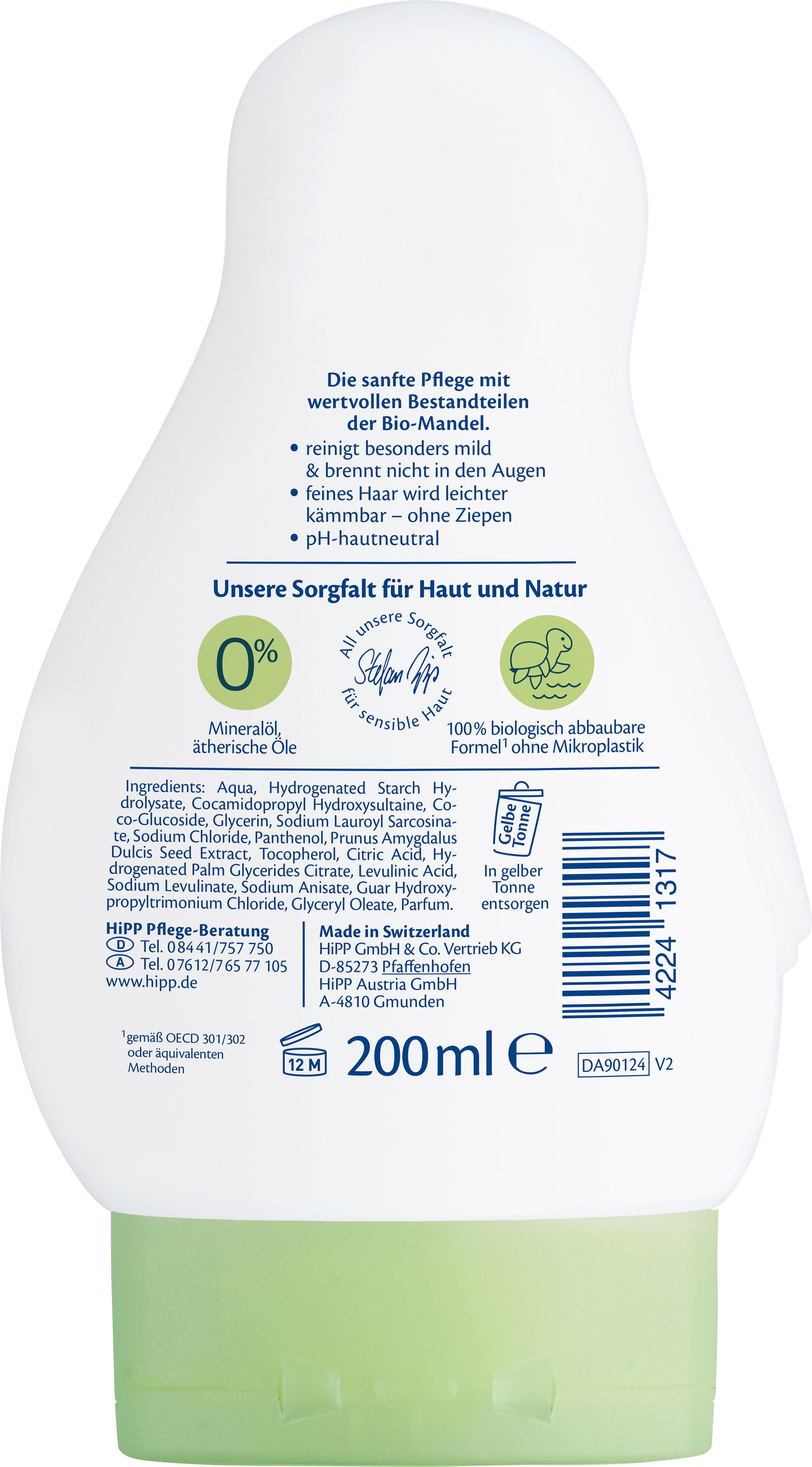 Produktbild HiPP Babysanft 2in1 Shampoo + Dusche Sensitiv 2 von 2