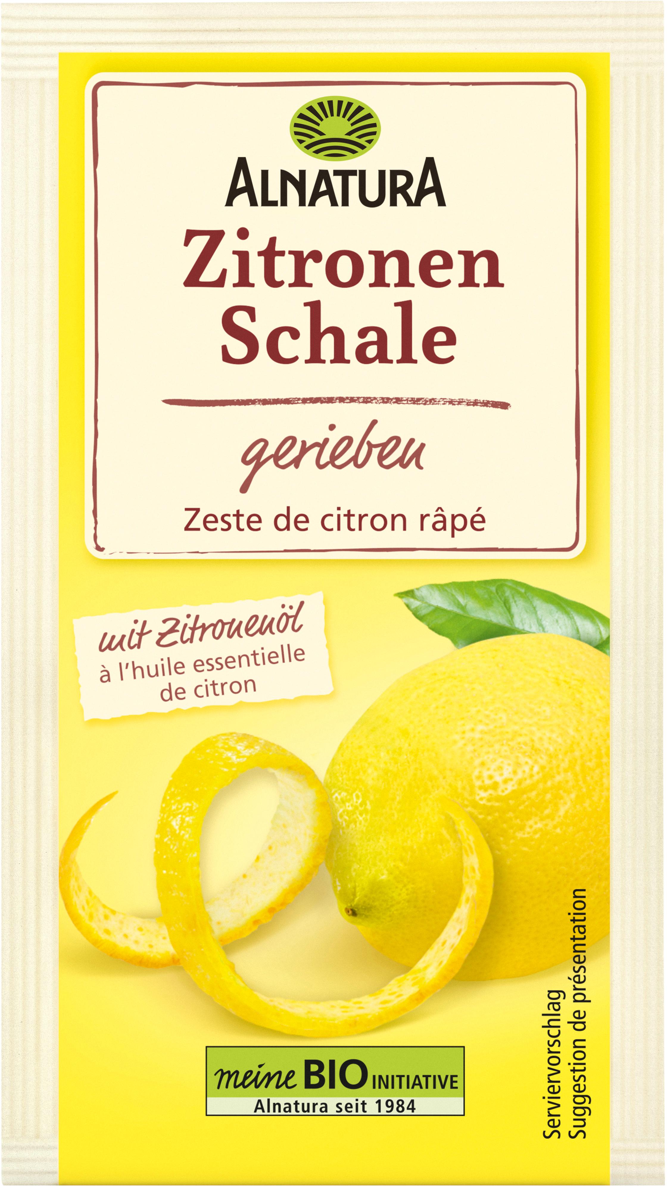 Alnatura Bio Zitronenschale gerieben