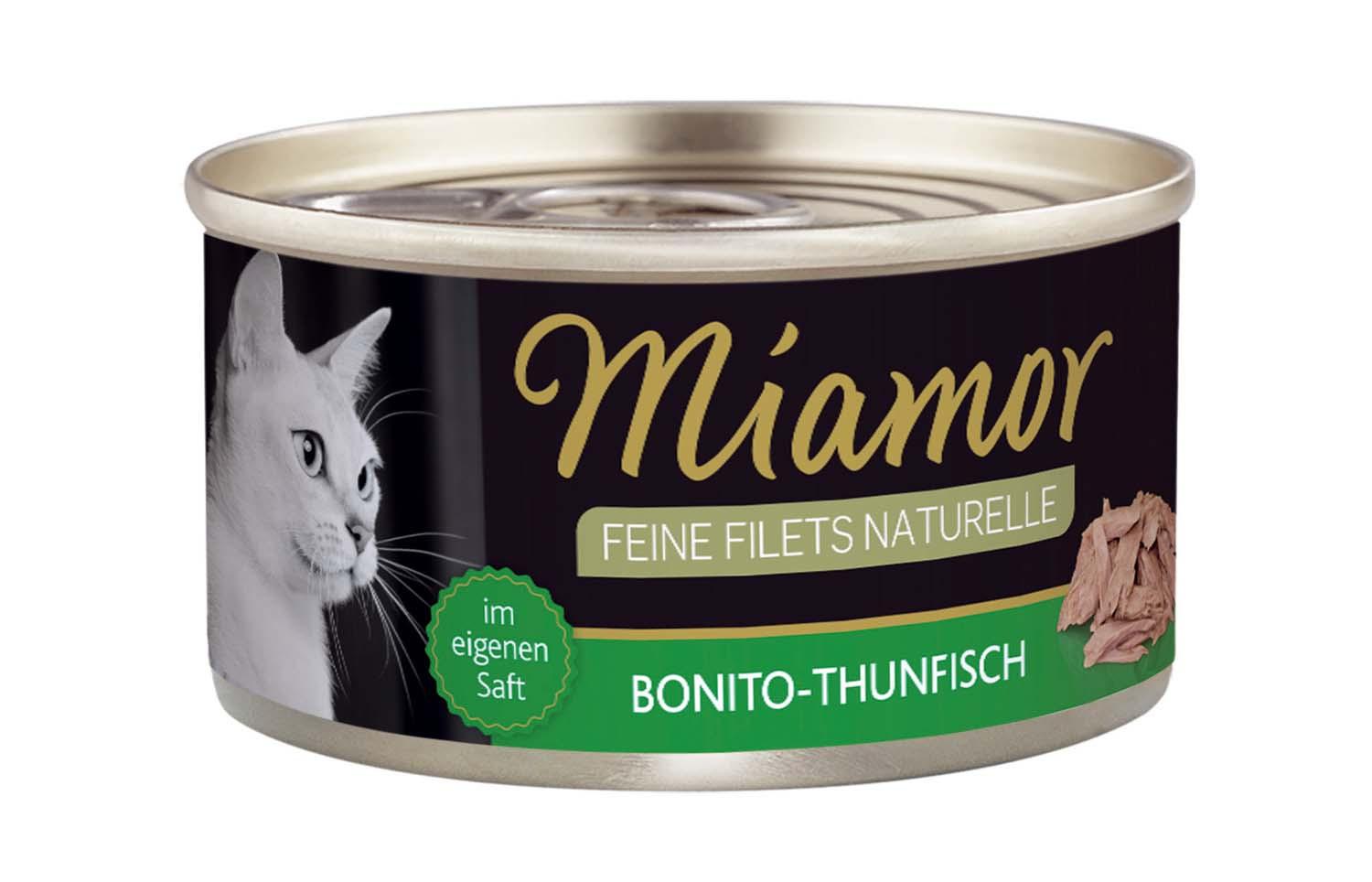 Miamor Katzennassfutter Feine Filets naturelle Bonito Thunfischfisch