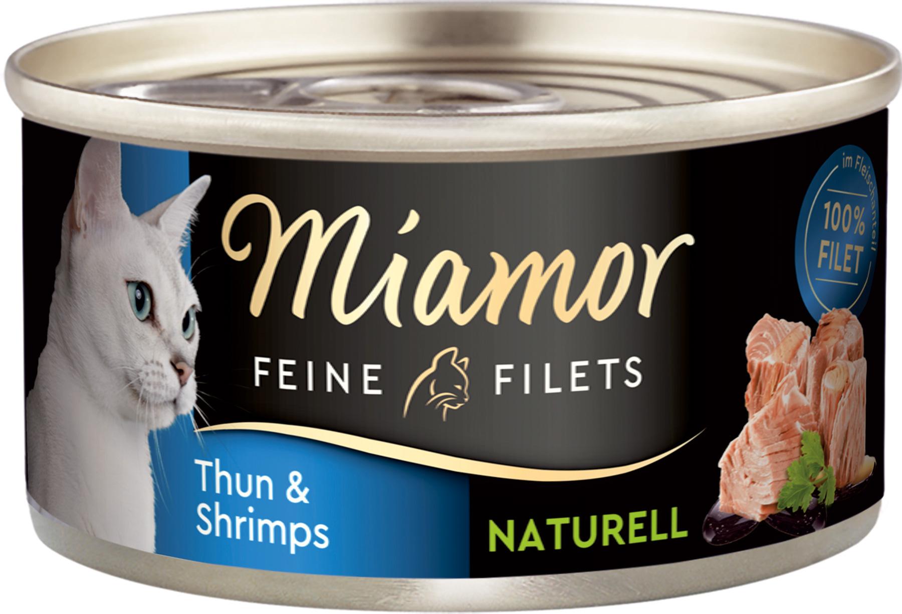 Miamor Katzennassfutter Feine Filets naturell Thun&Shrimps