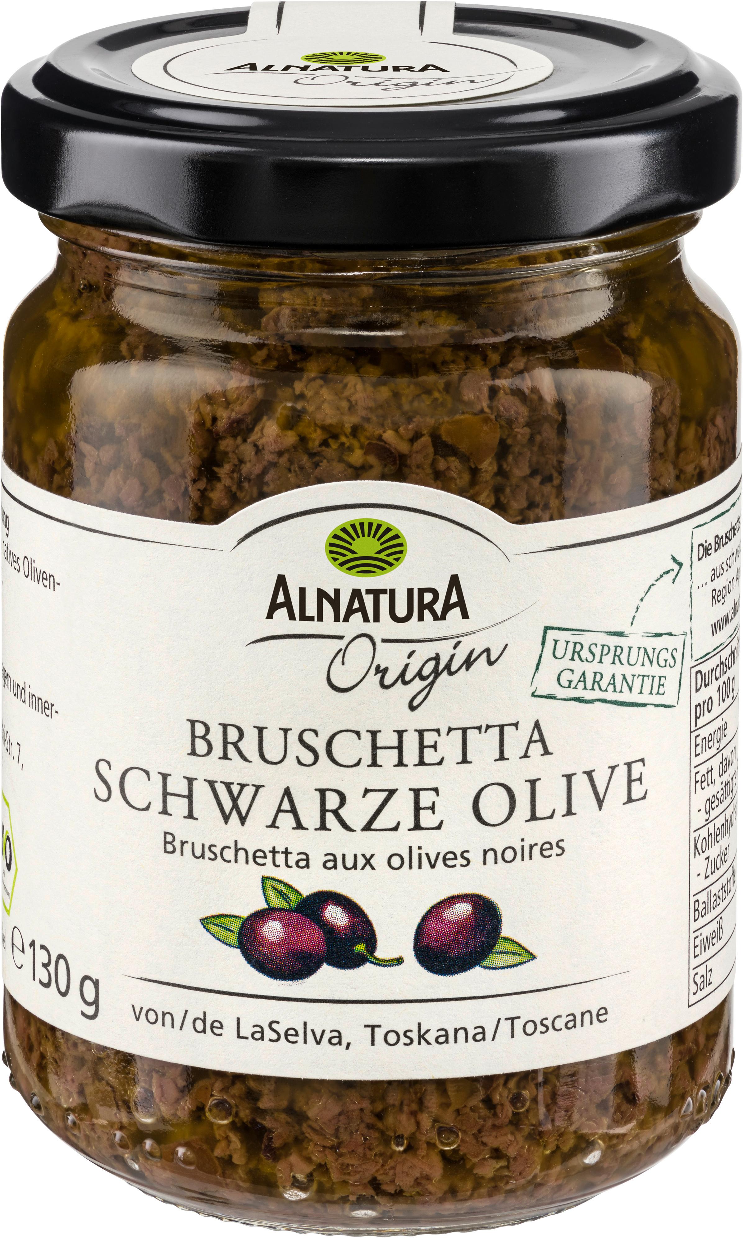 Alnatura Bio Origin Bruschetta Olive, schwarz Origin