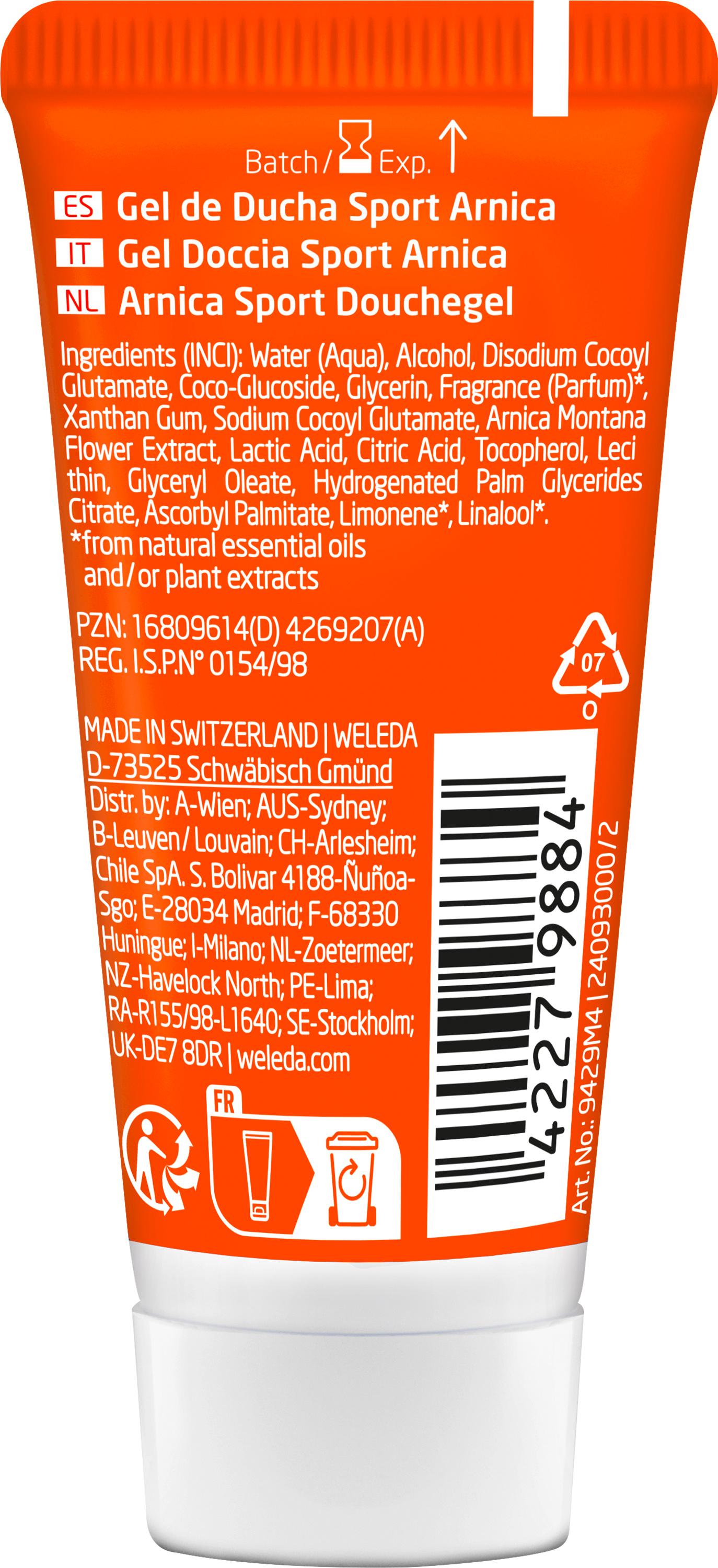 Produktbild Weleda Duschgel Sport Arnica Mini 2 von 2