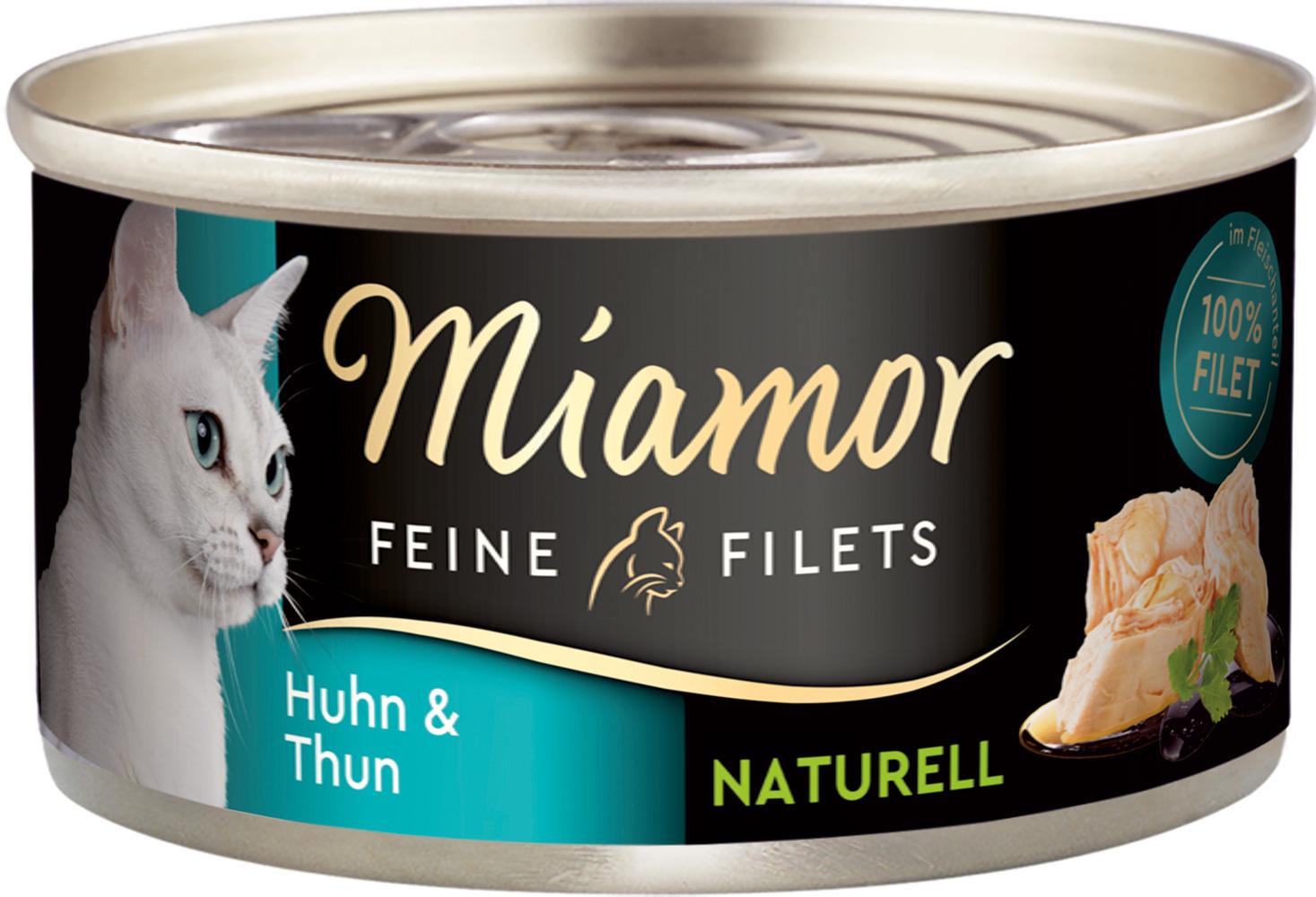 Miamor Katzennassfutter Feine Filets Naturell Huhn&Thun