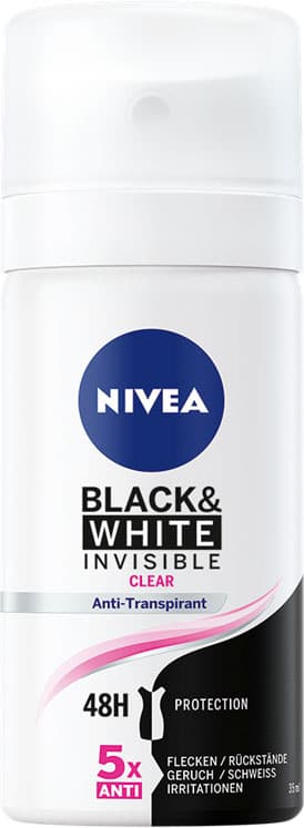 NIVEA Invisible for Black & White Clear Deo Spray Reisegröße