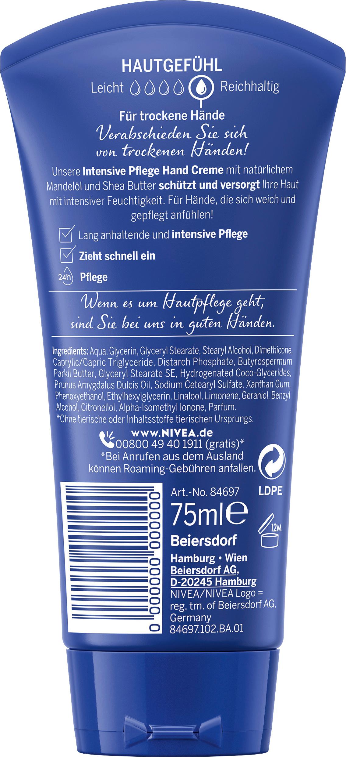 Produktbild NIVEA Hand Creme Intensive Pflege 2 von 7