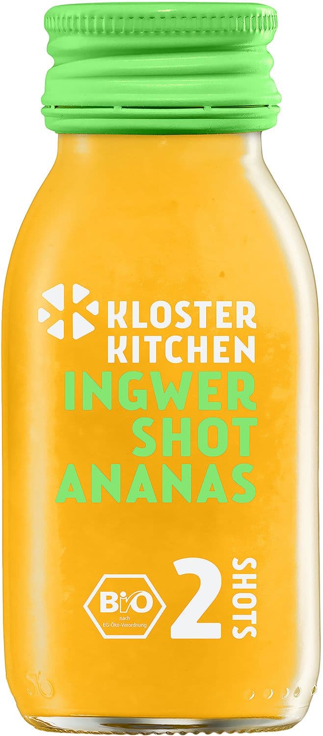 Kloster Kitchen Bio Ingwer Shot mit Ananas