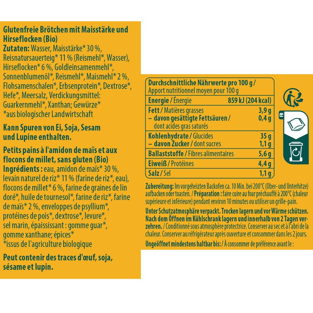 Produktbild Alnavit Bio Helle Brötchen glutenfrei 2 von 2