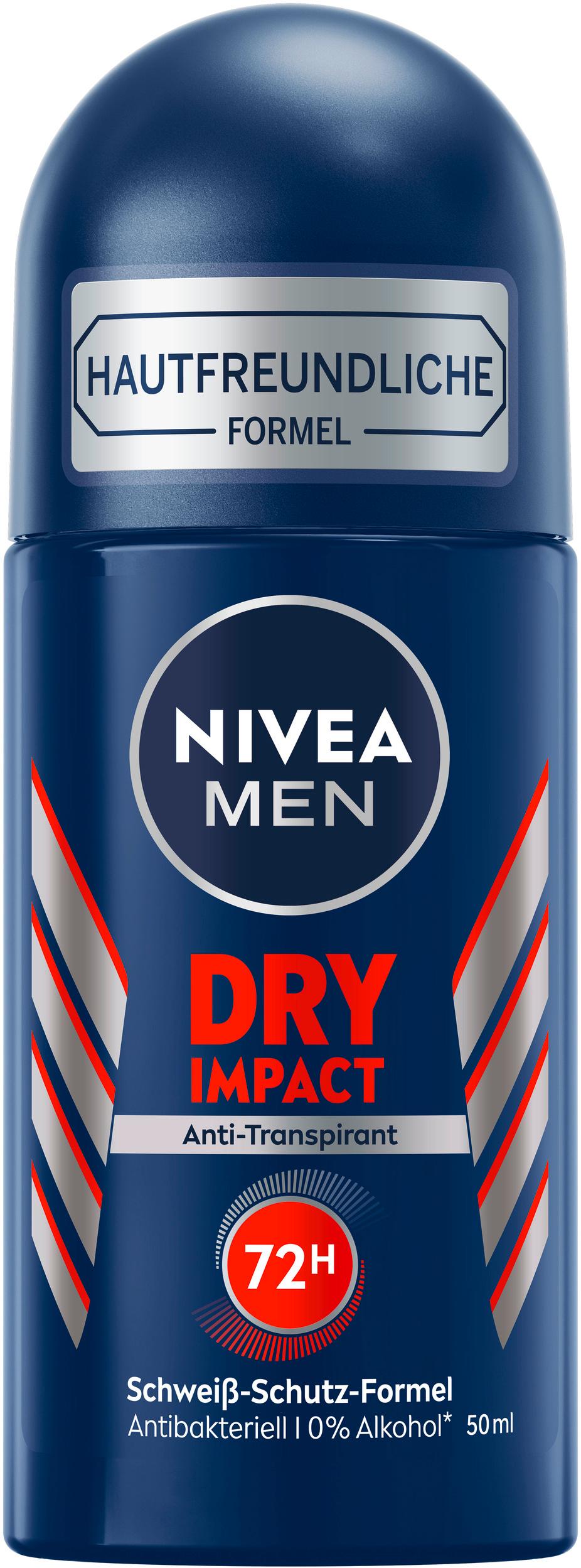 NIVEA MEN Deo Roll-On Dry Impact Anti-Transpirant