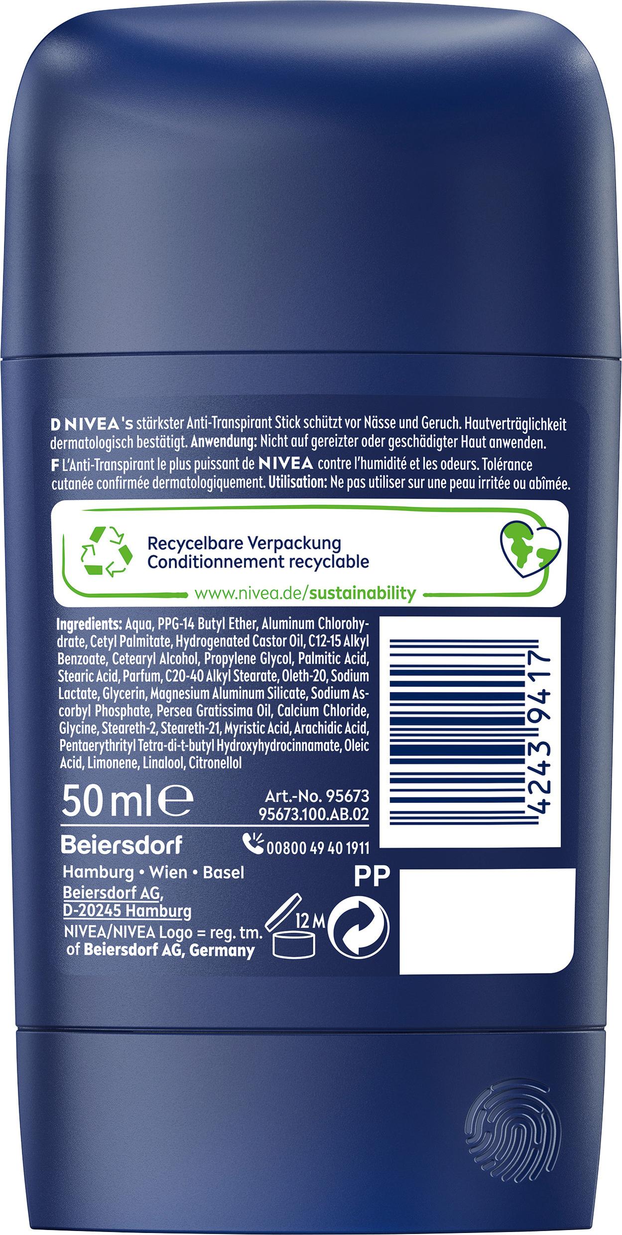 Produktbild NIVEA MEN Deo Stick Derma Dry Control Anti-Transpirant 2 von 2