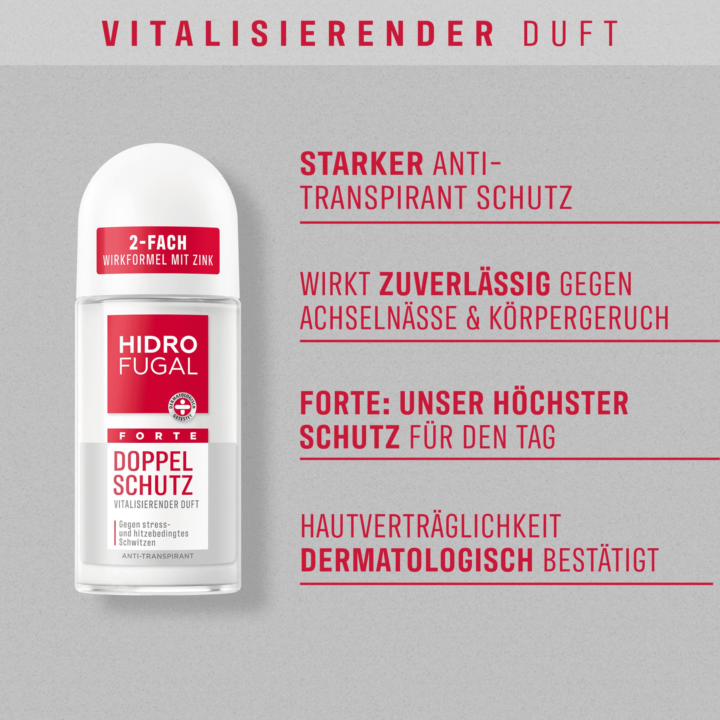 Produktbild HIDROFUGAL Doppel Schutz Vitalisierender Duft Roll-on 50ml 5 von 6