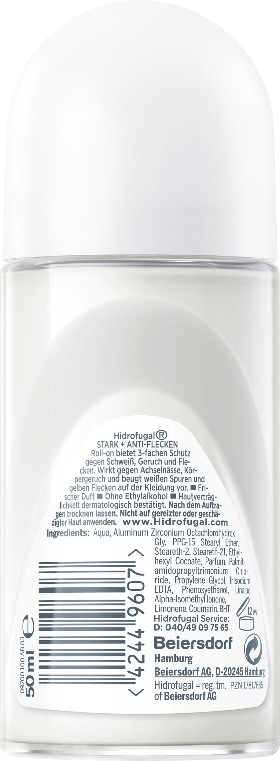 Produktbild HIDROFUGAL Roll-On Stark&Anti-Flecken Anti-Transpirant 2 von 6