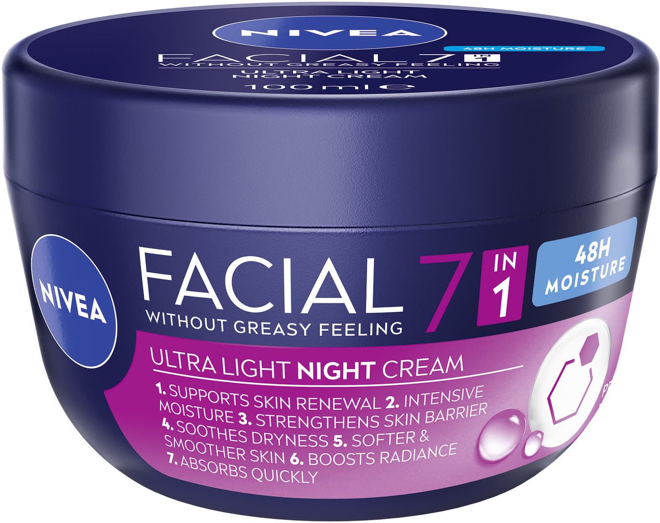 NIVEA Nachtcreme Facial Ultra Light Night
