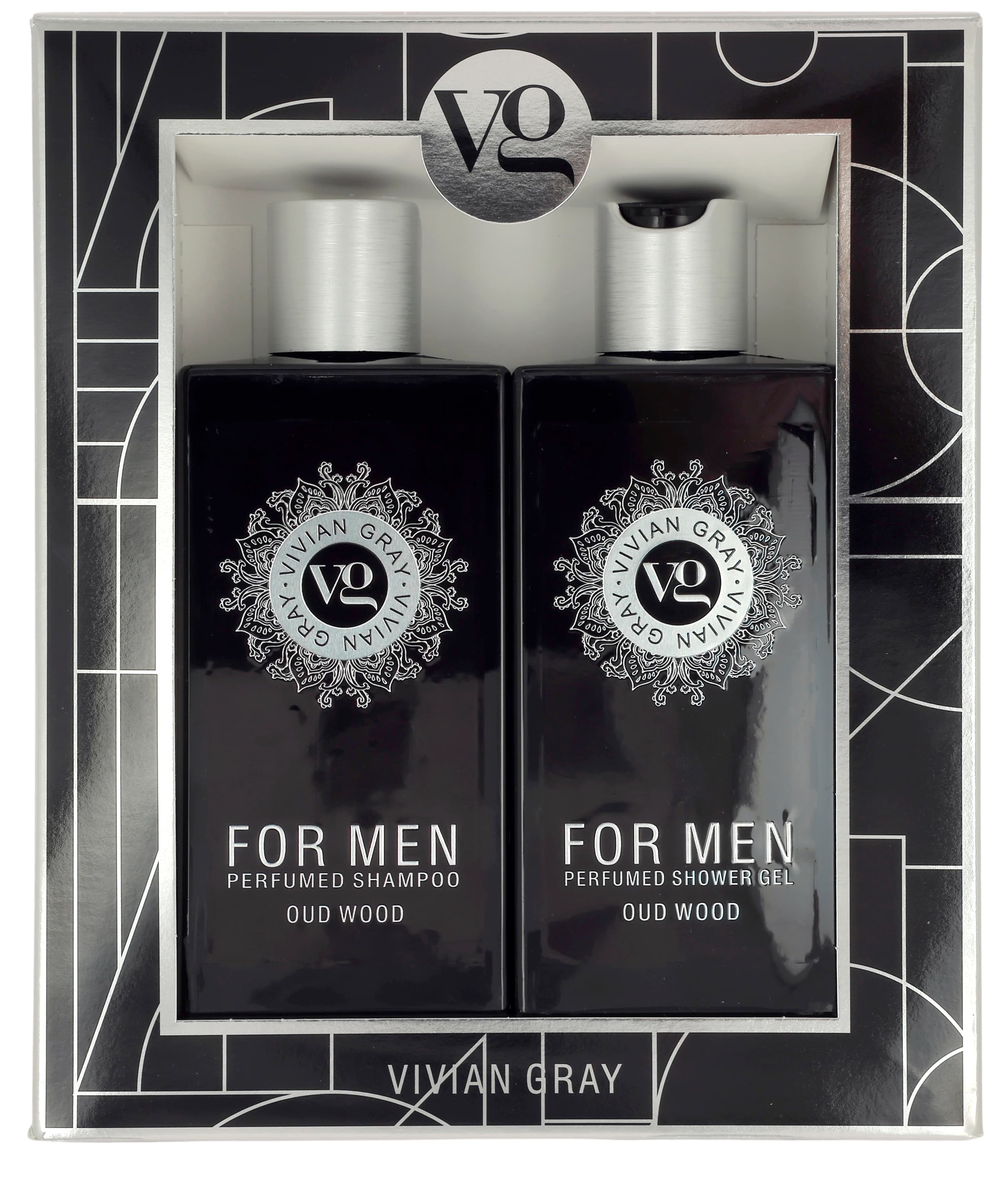 VIVIAN GRAY For Men Shampoo & Shower Gel Oud Wood Geschenkpackung