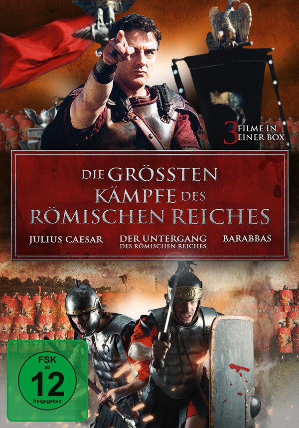 Die größten Kämpfe des Römischen Reiches: Der Untergang des Römischen Reiches - Julius Caesar - Barabbas  [3 DVDs]