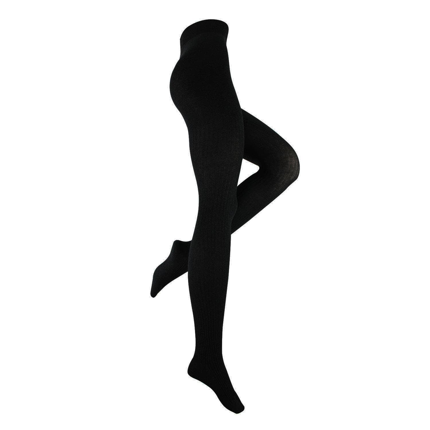 MOVE UP Damen Strumpfhose Baumwolle Rippe