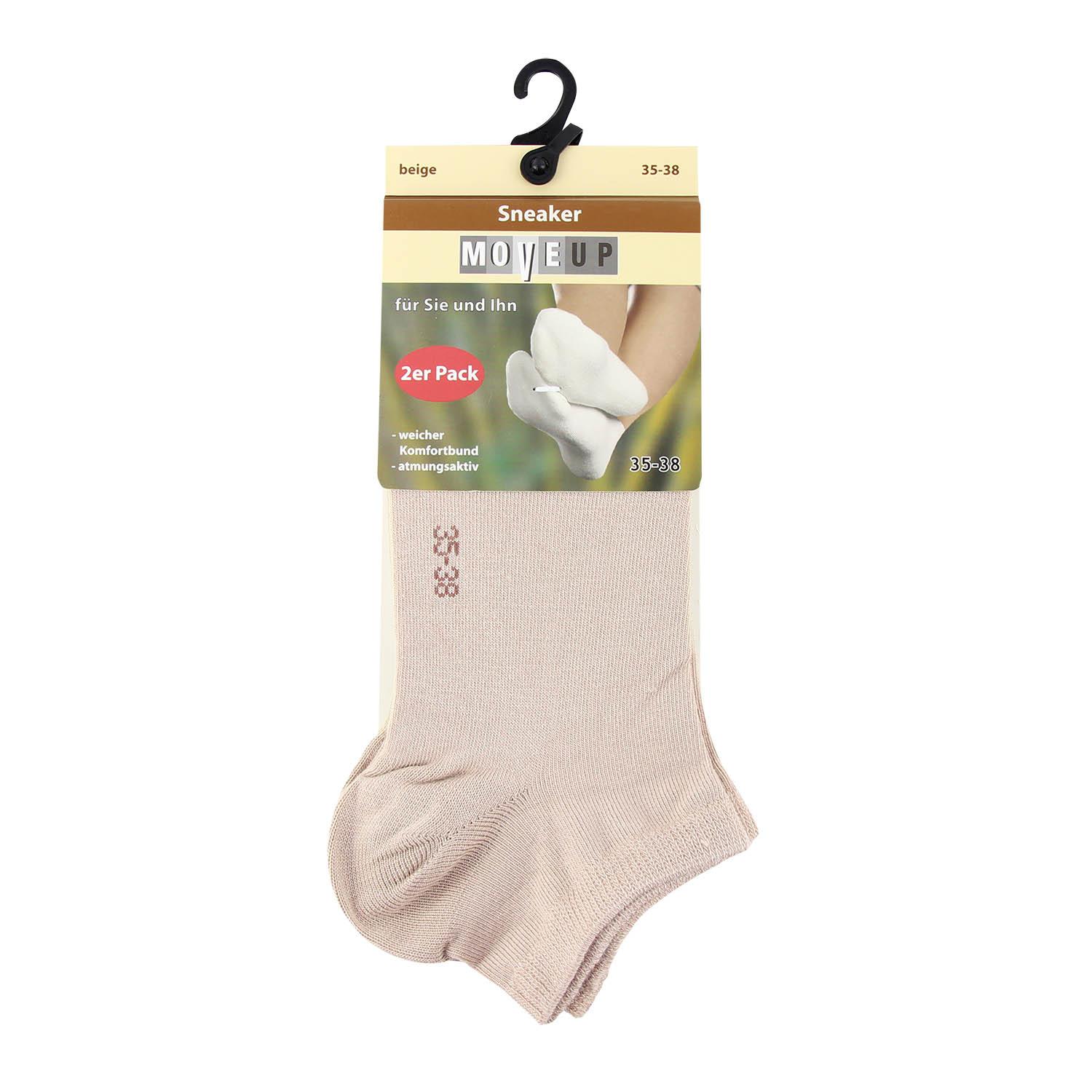 Produktbild MOVE UP Unisex Sneaker Socken Viskose 2er Pack 2 von 2