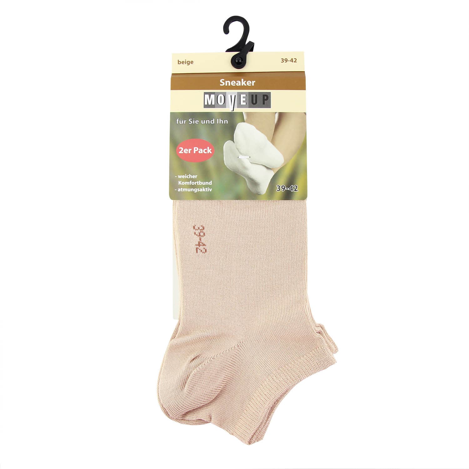 Produktbild MOVE UP Unisex Sneaker Socken Viskose 2er Pack 2 von 2