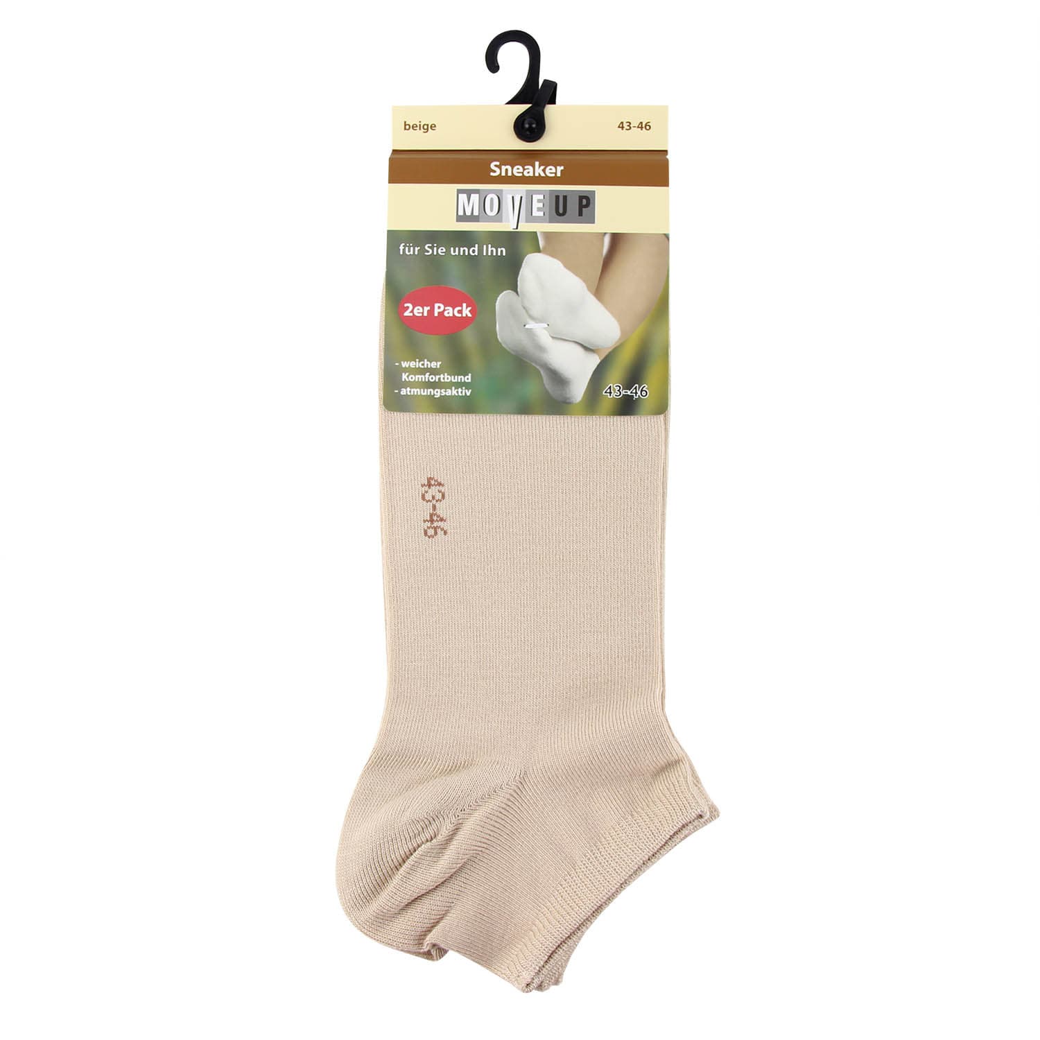 Produktbild MOVE UP Unisex Sneaker Socken Viskose 2er Pack 2 von 2