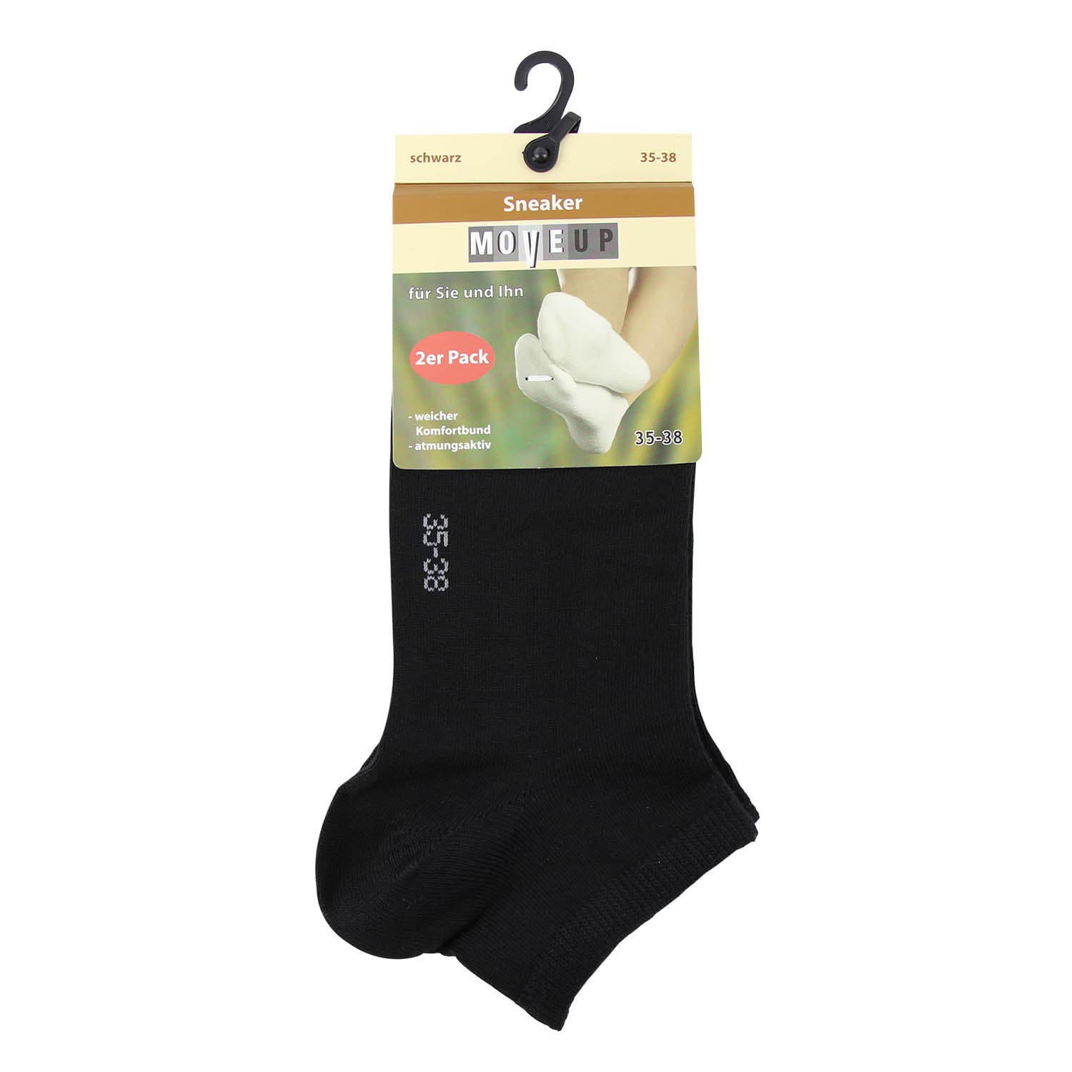 Produktbild MOVE UP Unisex Sneaker Socken Viskose 2er Pack 2 von 2