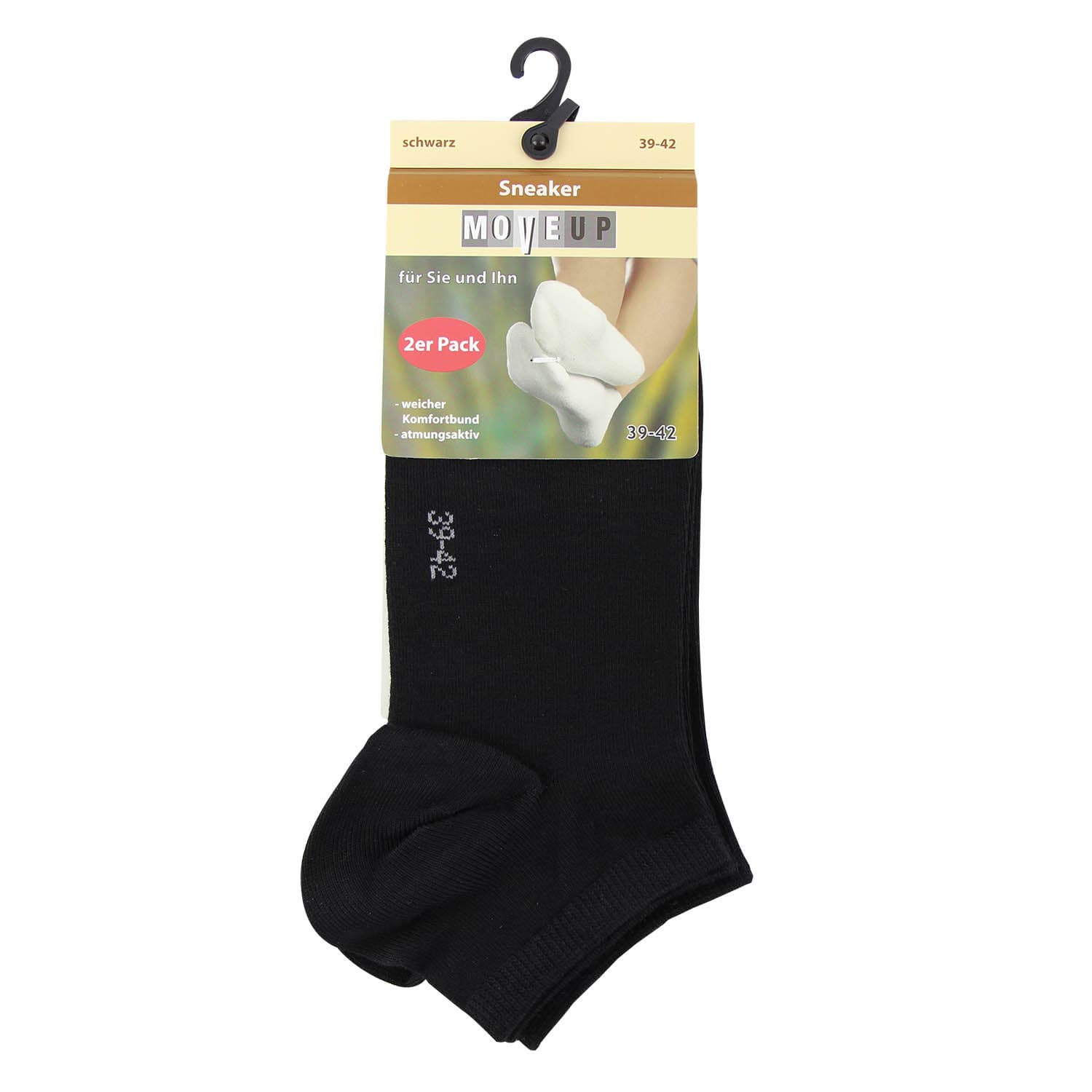 Produktbild MOVE UP Unisex Sneaker Socken Viskose 2er Pack 2 von 2