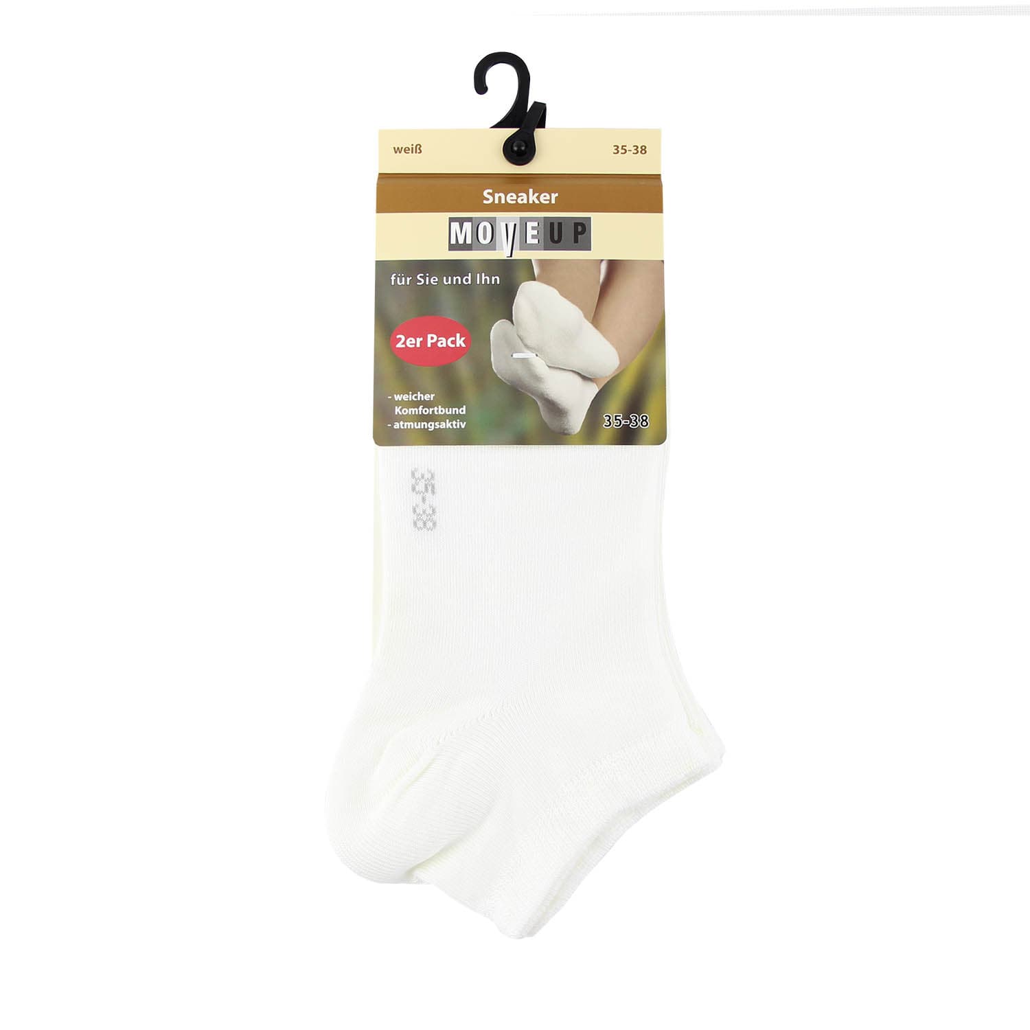 Produktbild MOVE UP Unisex Sneaker Socken Viskose 2er Pack 2 von 2