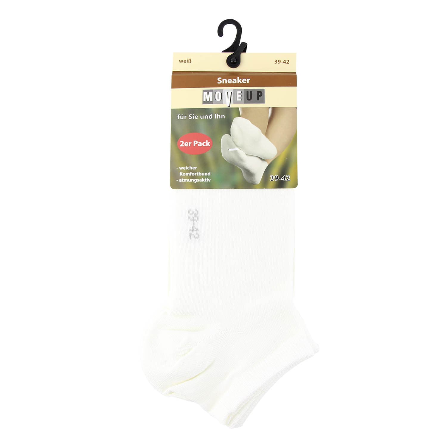Produktbild MOVE UP Unisex Sneaker Socken Viskose 2er Pack 2 von 2