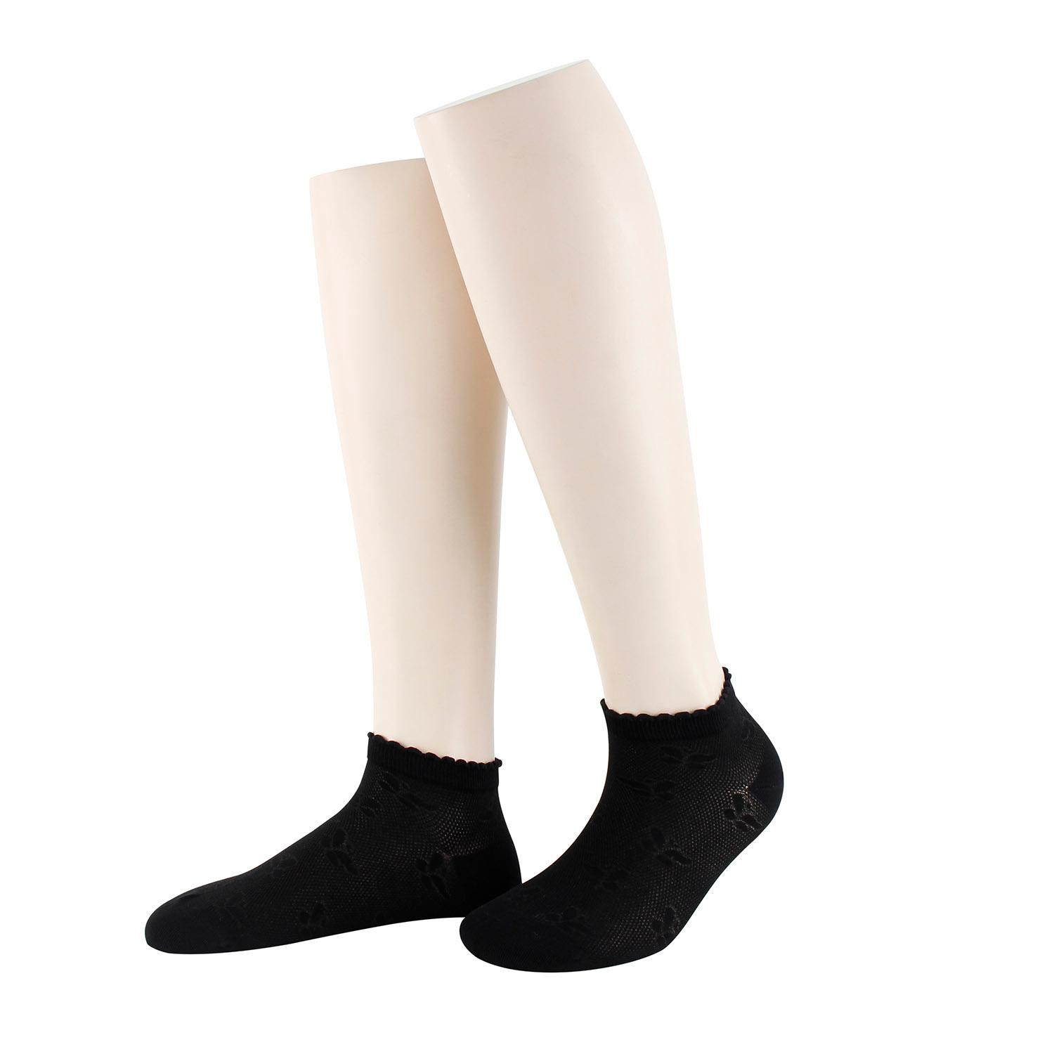 MOVE UP Damen Sneaker Socken mit Ajourdesign
