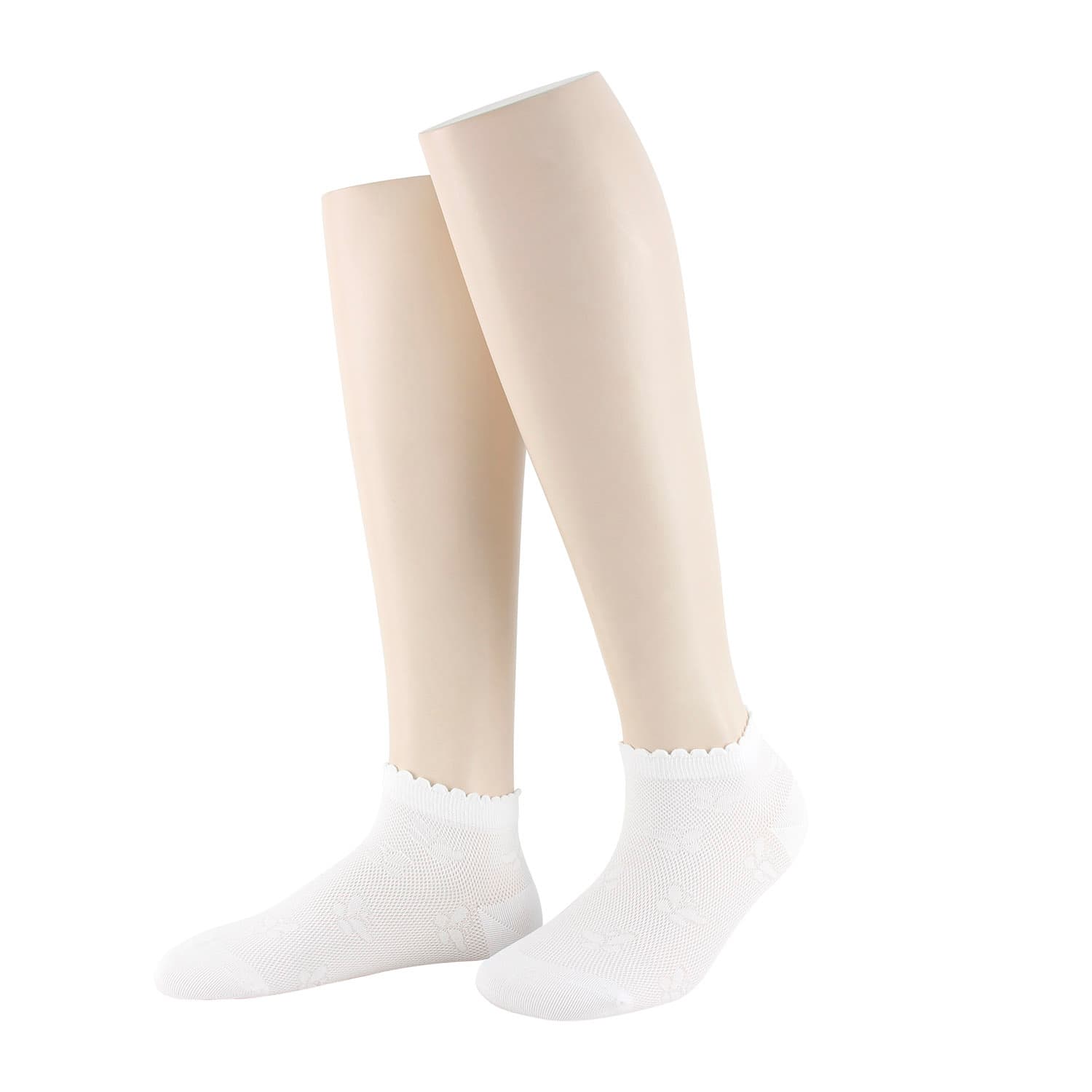 MOVE UP Damen Sneaker Socken mit Ajourdesign