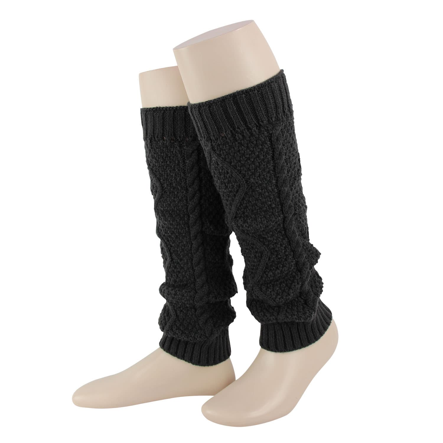 MOVE UP Damen Stulpen Struktur mit Zopfdesign