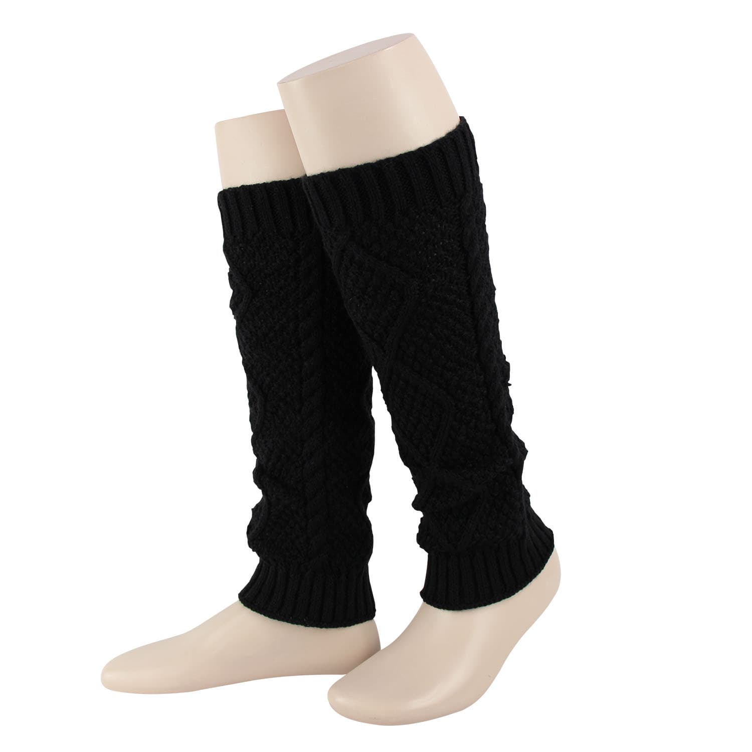 MOVE UP Damen Stulpen Struktur mit Zopfdesign