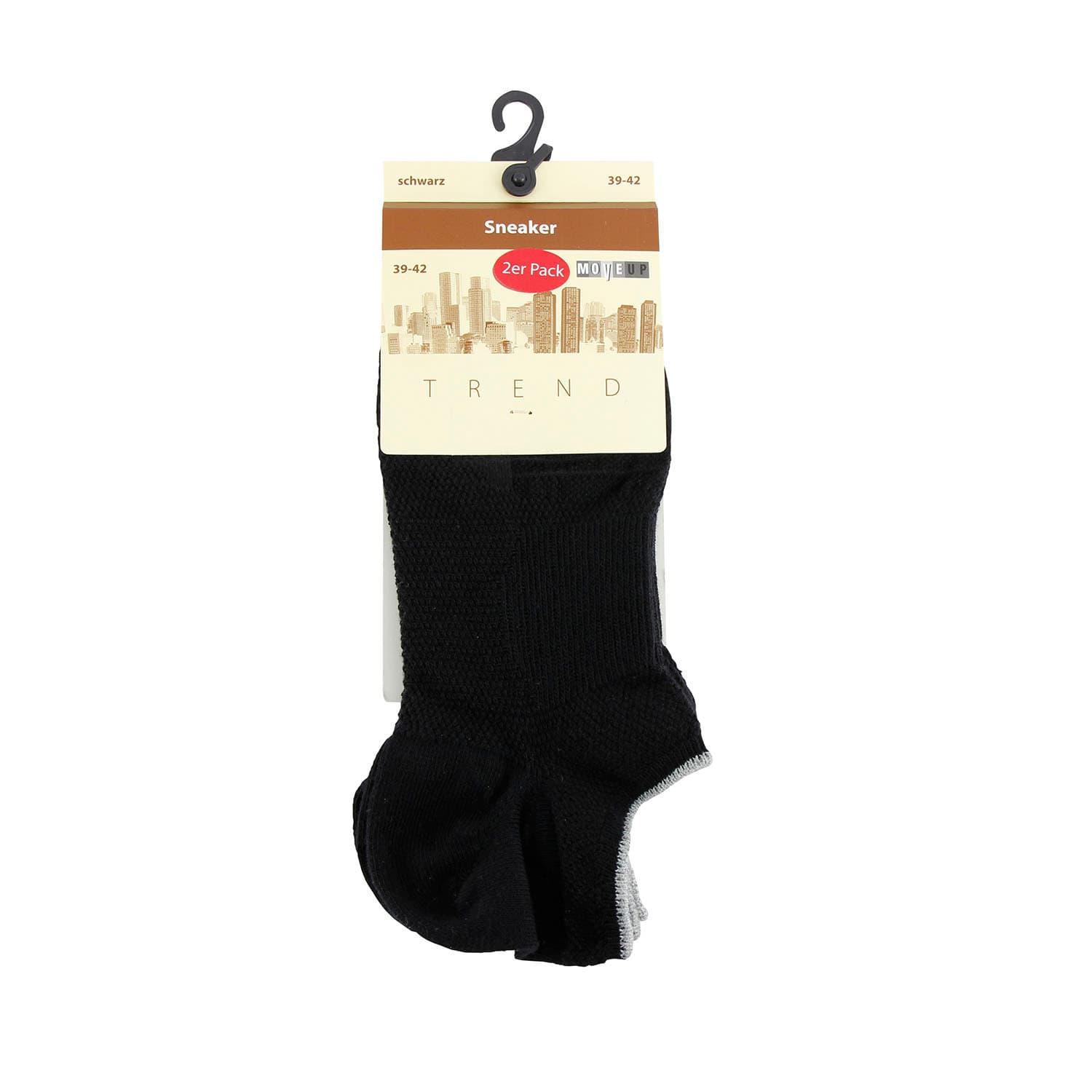Produktbild MOVE UP Unisex Sneaker Socken mit Fußbandage 2er Pack 2 von 2