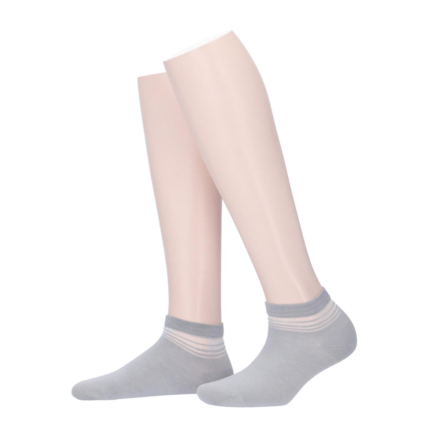 MOVE UP Damen Sneaker Socken Lurex soft touch